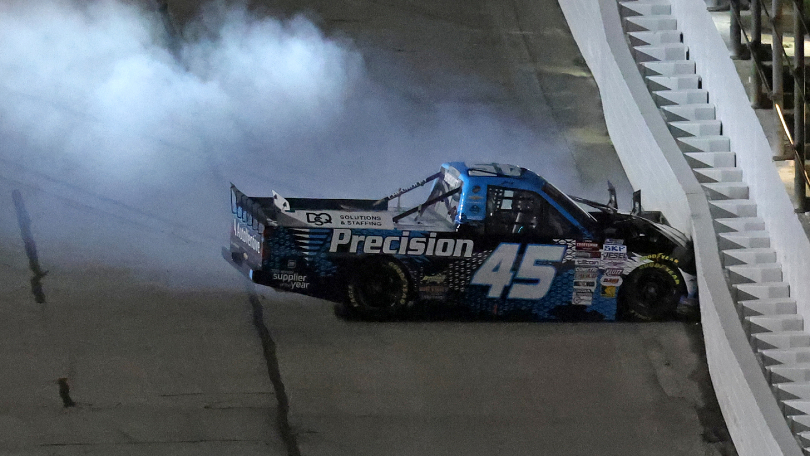Watch: Hard crash takes out leader of NASCAR Truck Series race at Daytona