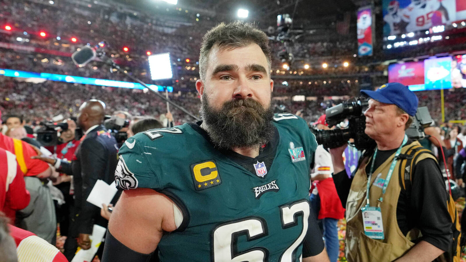 Eagles' Jason Kelce holds off on future decisions following Super Bowl LVII