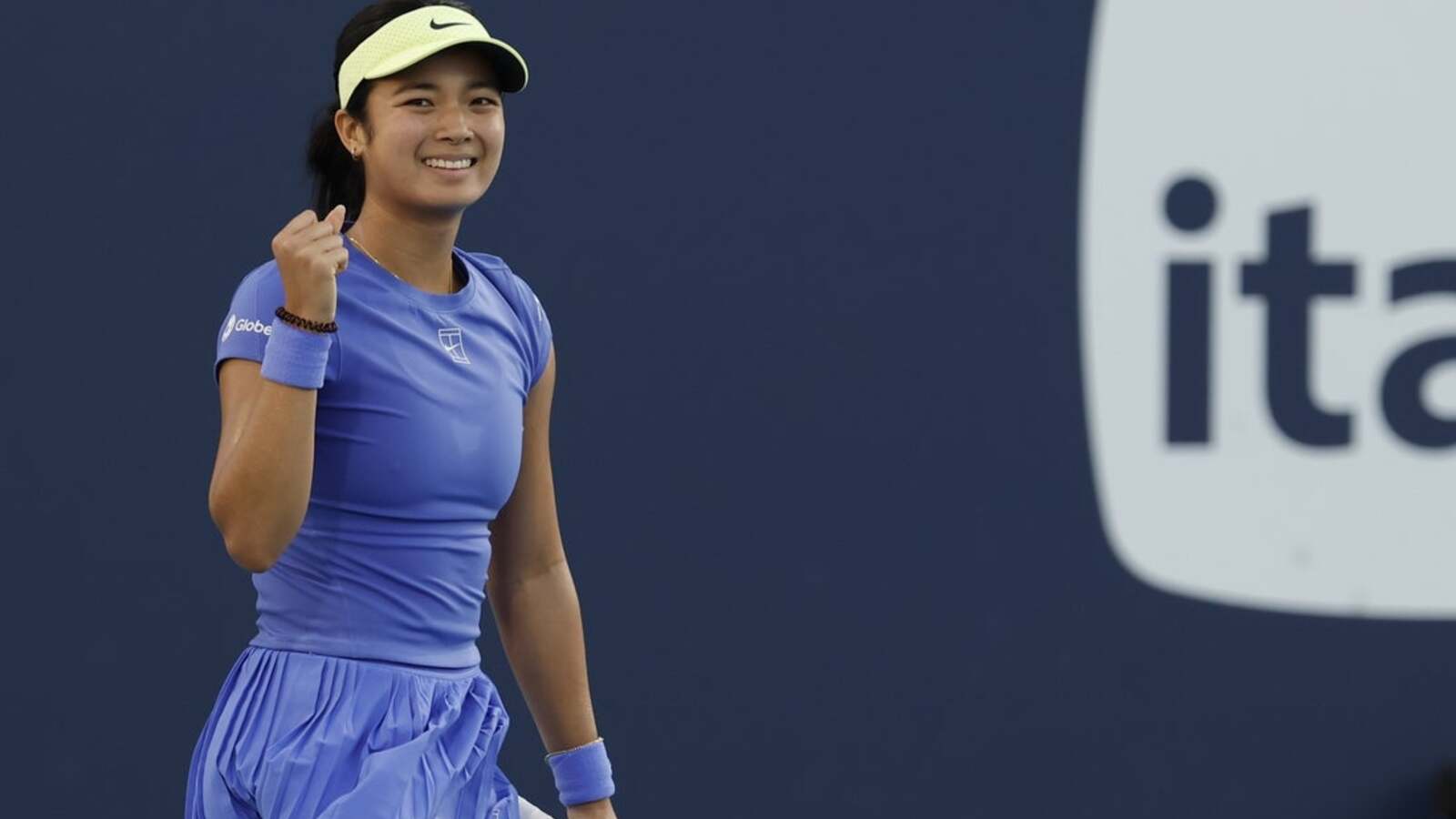 Alexandra Eala fights for victory during rain-soaked day in Rome