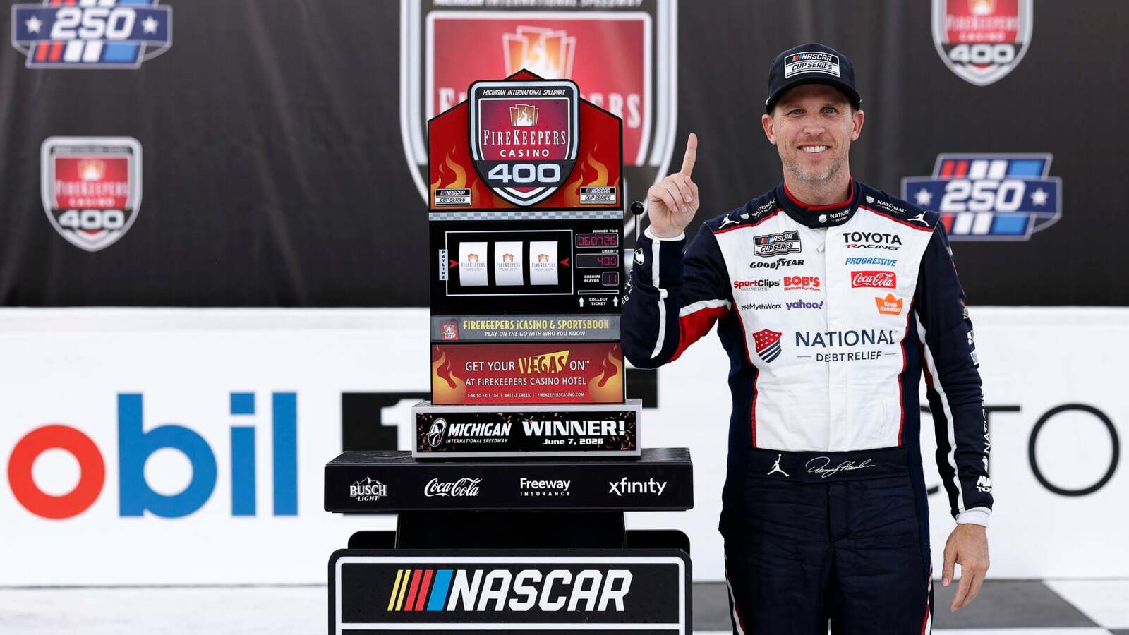 Denny Hamlin names the driver he expects to replace him for Joe Gibbs Racing
