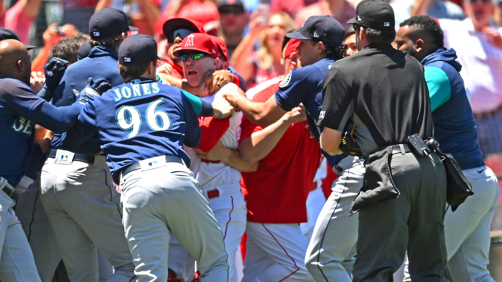 MLB announces 12 suspensions after Angels-Mariners brawl
