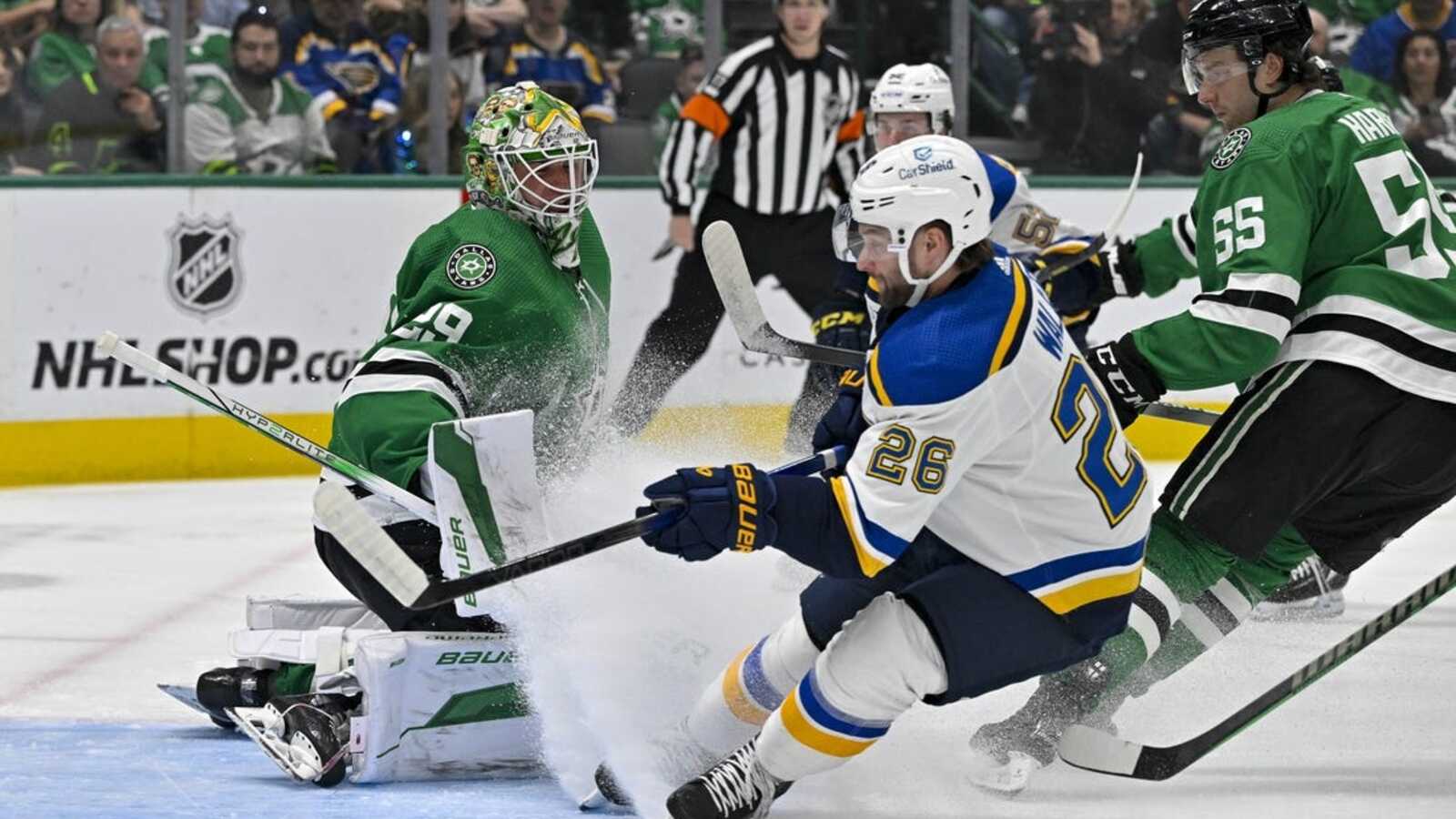Stars top Blues in shootout, seal No. 1 spot in West