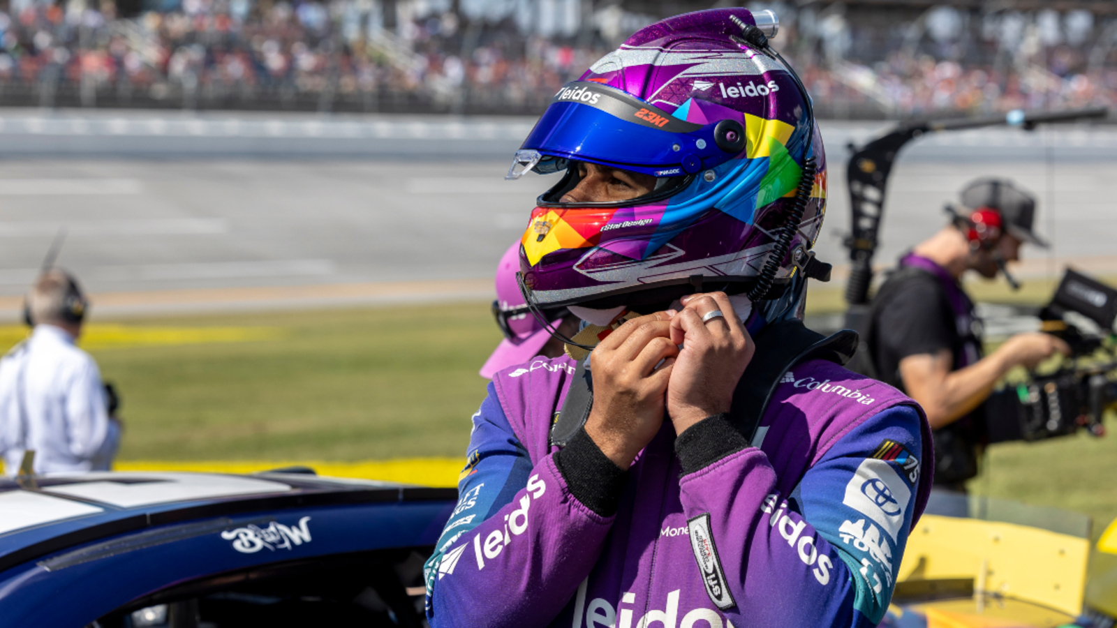 Denny Hamlin says Bubba Wallace got ‘crap end of the stick’ getting spun at Charlotte Roval