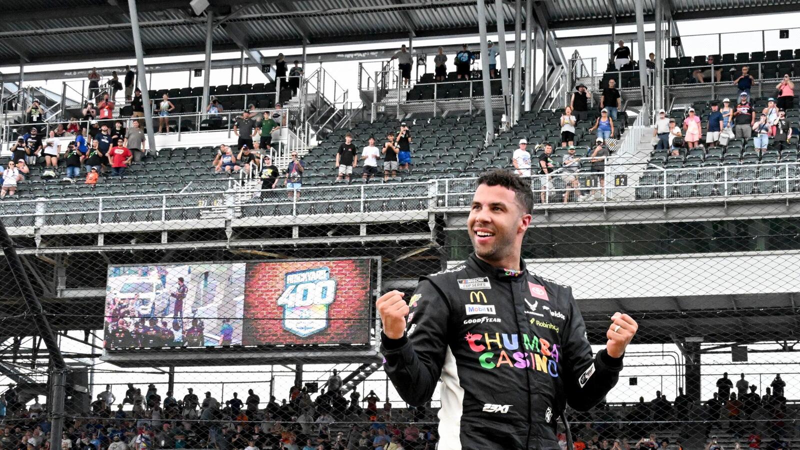 Bubba Wallace Celebrates Season Defining Win at Brickyard 400