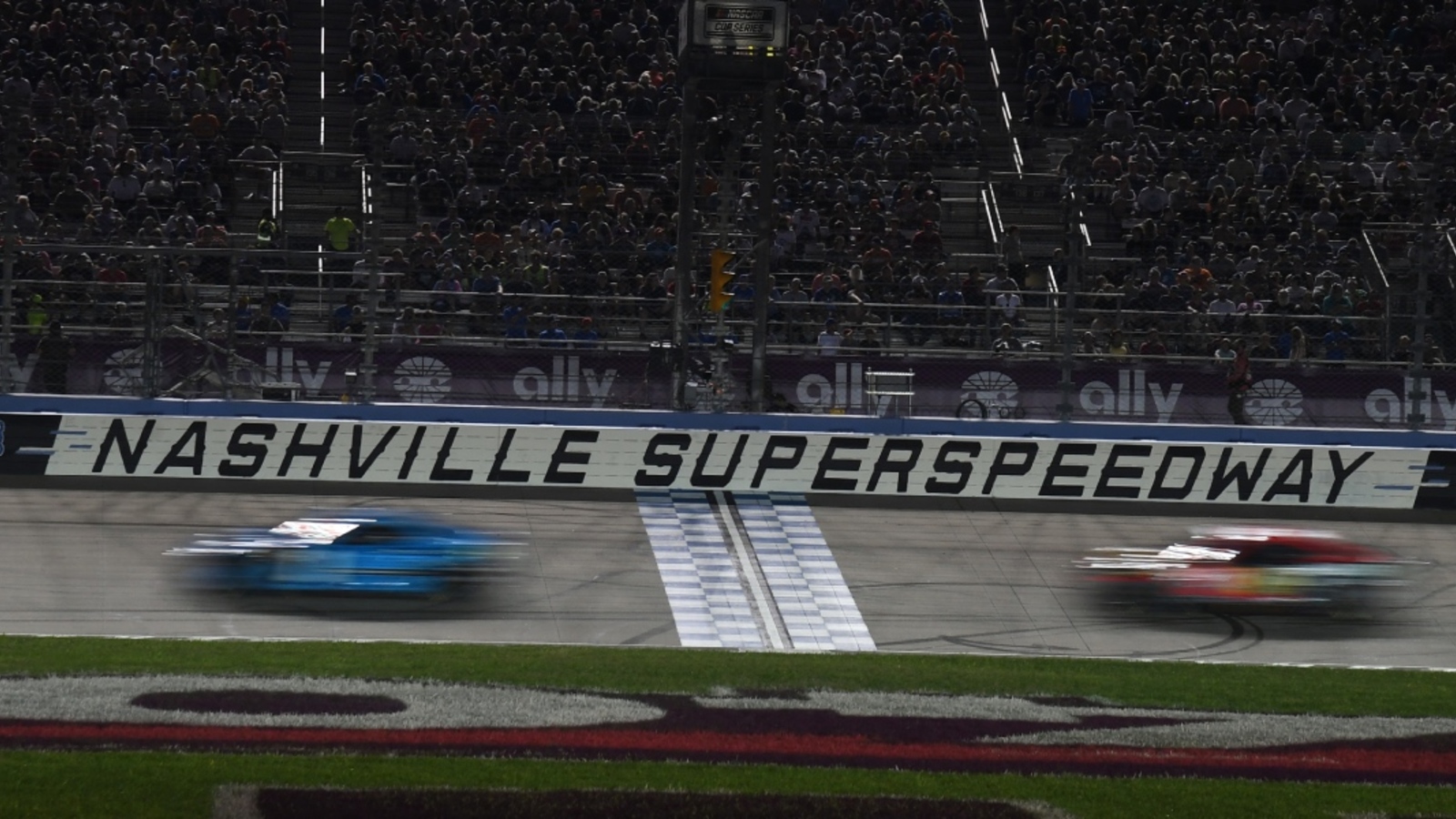 Layne Riggs wins Allegiance 200 from Nashville in NASCAR Truck Series using late charge on new tires