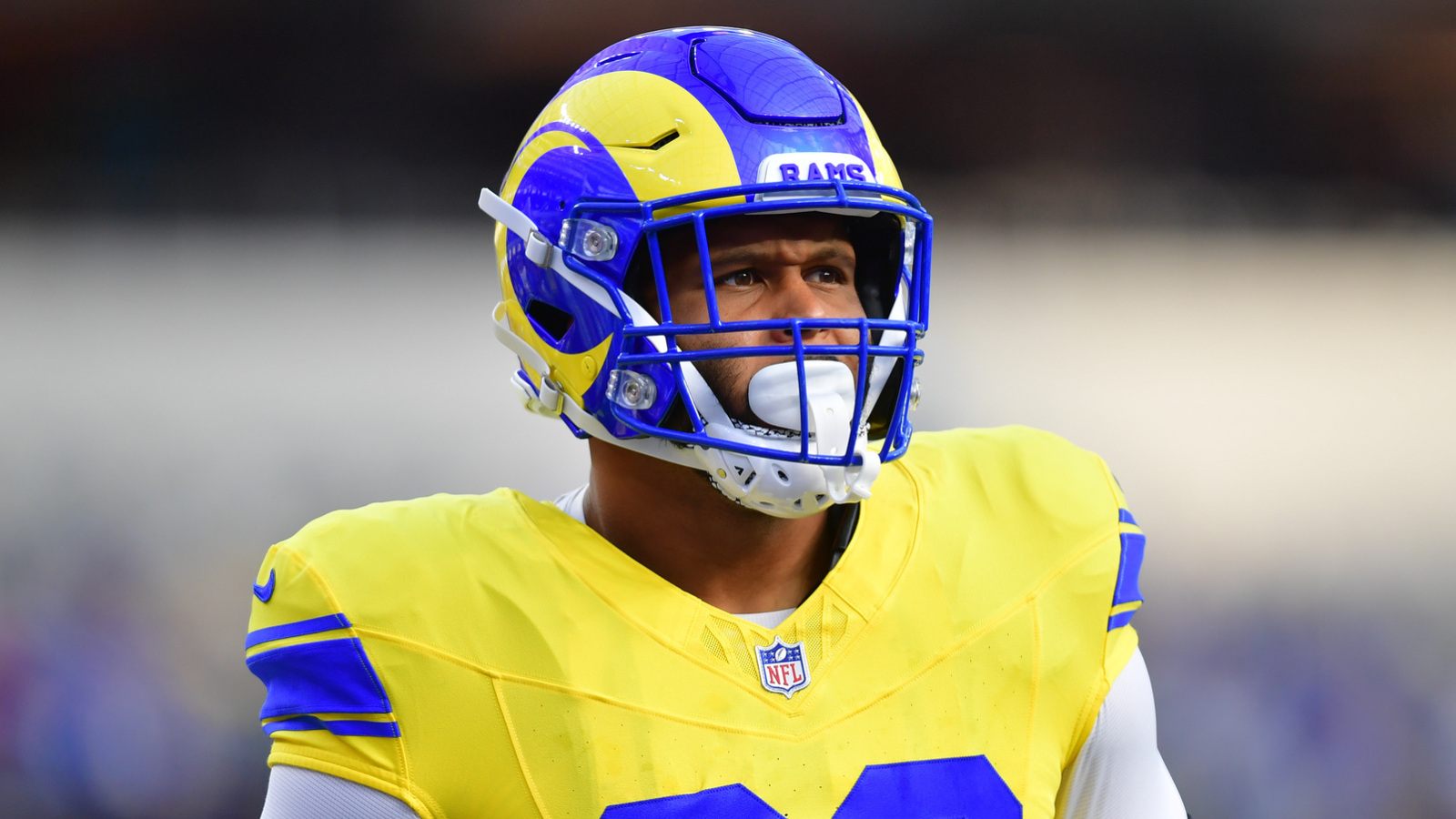 Aaron Donald reflects on making official Rams return in win over Giants