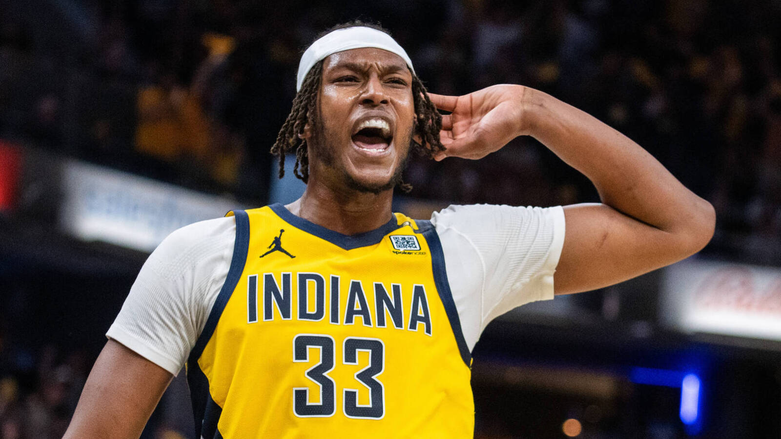 Watch: Pacers' Myles Turner slams the door on Bucks