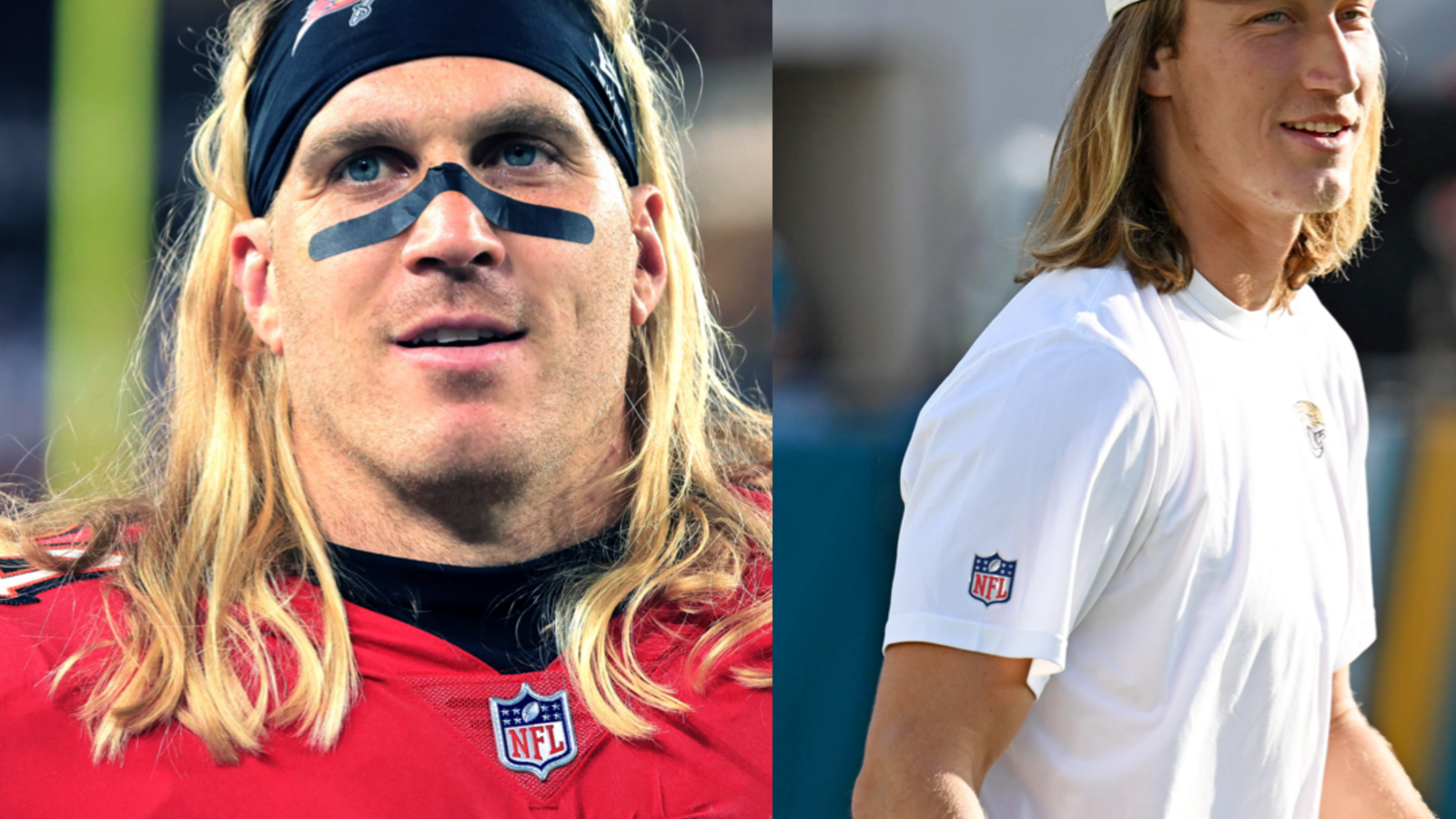 Hair on hair crime — Bucs LB Alex Anzalone and Jaguars QB Trevor Lawrence get into a tussle in joint practice