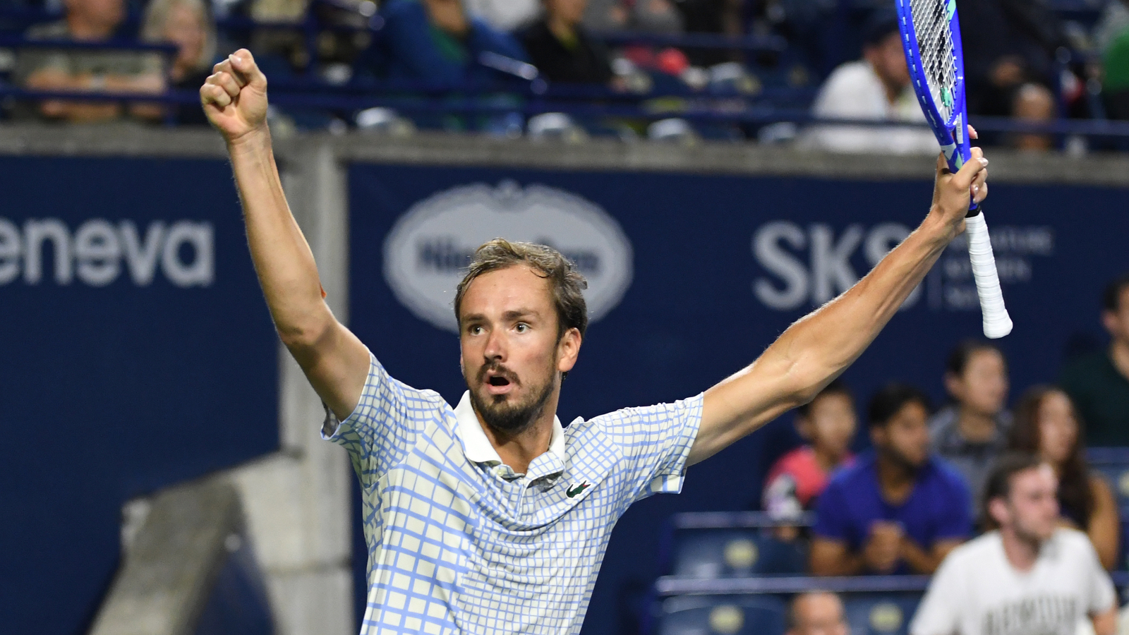 Watch: Part comedy part confusion as Daniil Medvedev storms off court without bag after upset loss to Alexei Popyrin