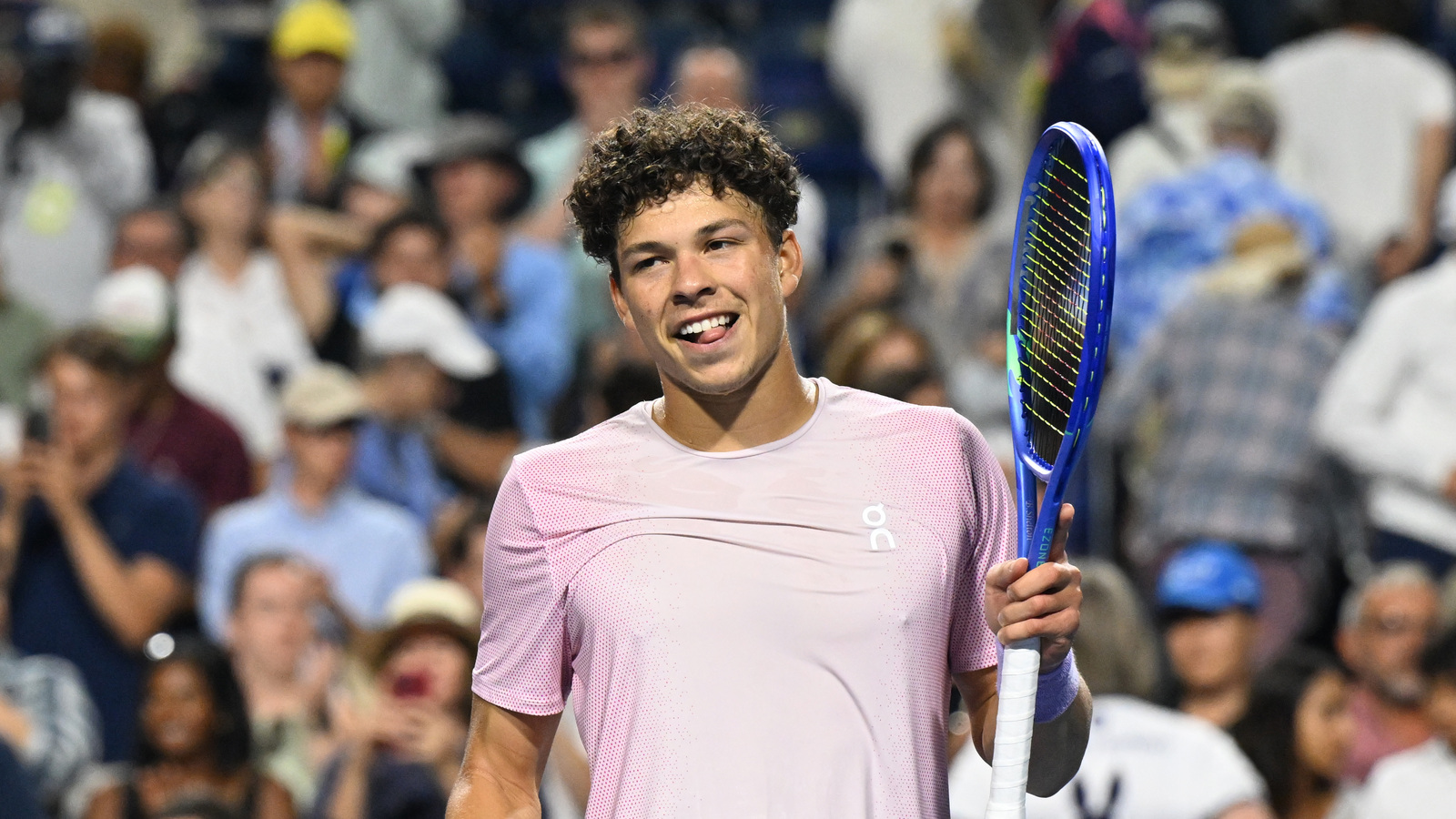 Ben Shelton and Daniil Medvedev showcase basketaball skills, Iga Swiatek shows off her playful side with Lego racket as Naomi Osaka sings 'Happy Birthday' on Court