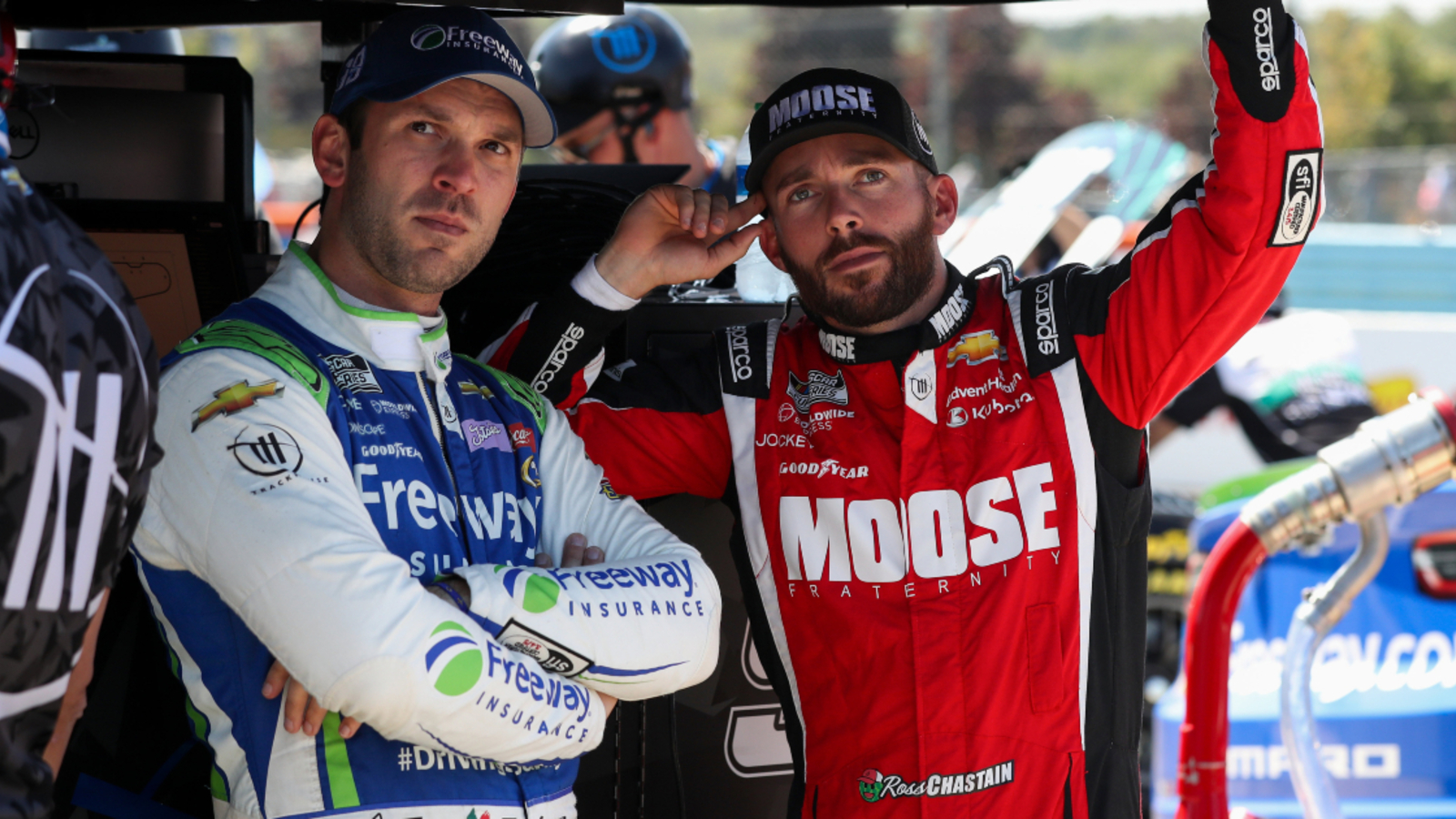 Daniel Suárez vows revenge on Ross Chastain after spin at Sonoma Raceway