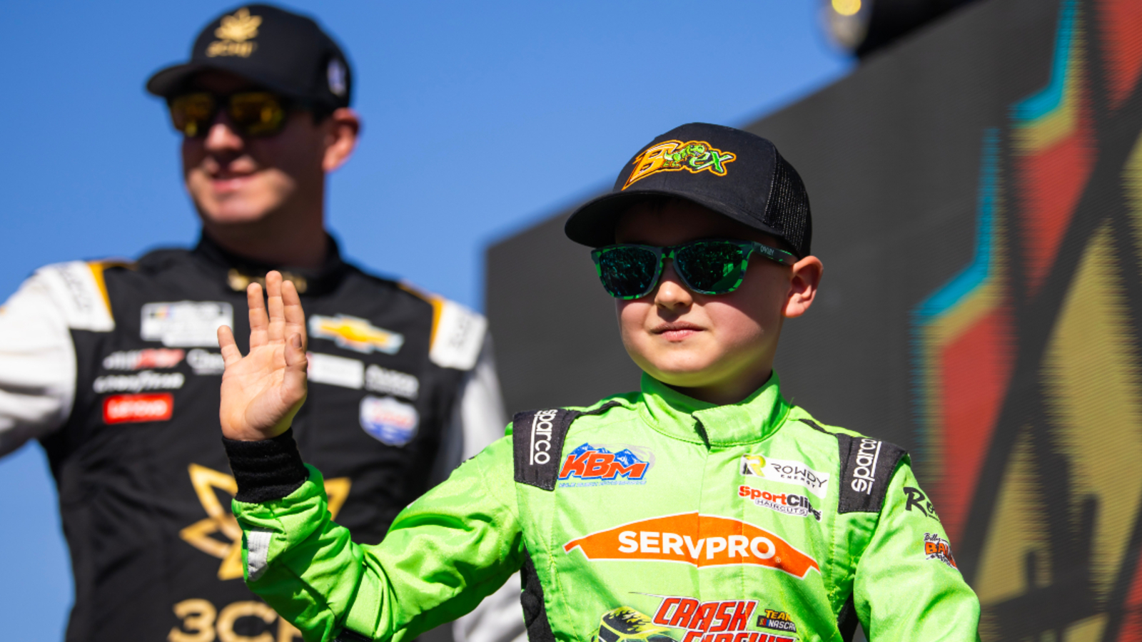 Kyle Busch congratulates son Brexton after busy day ends with Junior Sprint victory