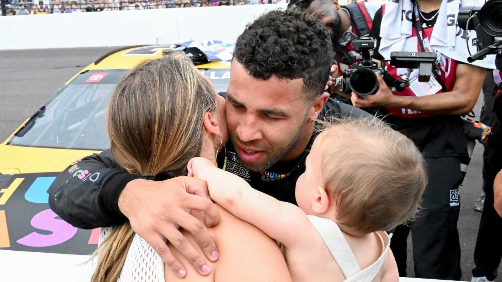 Family man Bubba Wallace enjoying 'cool hobby' of winning in NASCAR