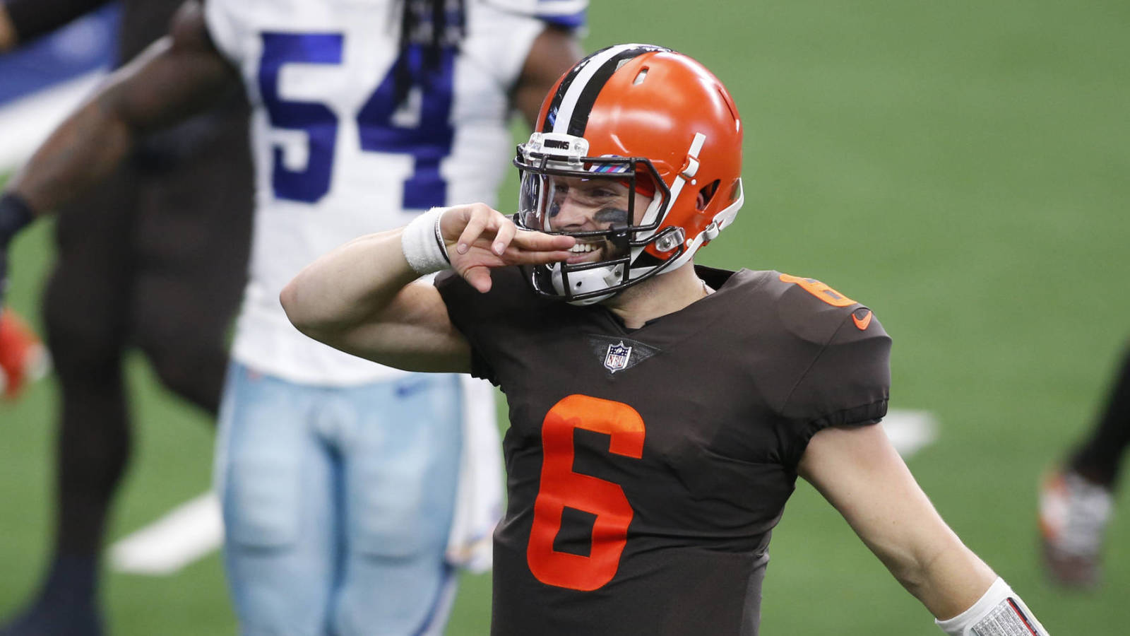 Browns Baker Mayfield Says He S Not Worried About Extension Everything Will Play Itself Out Cbssports Com