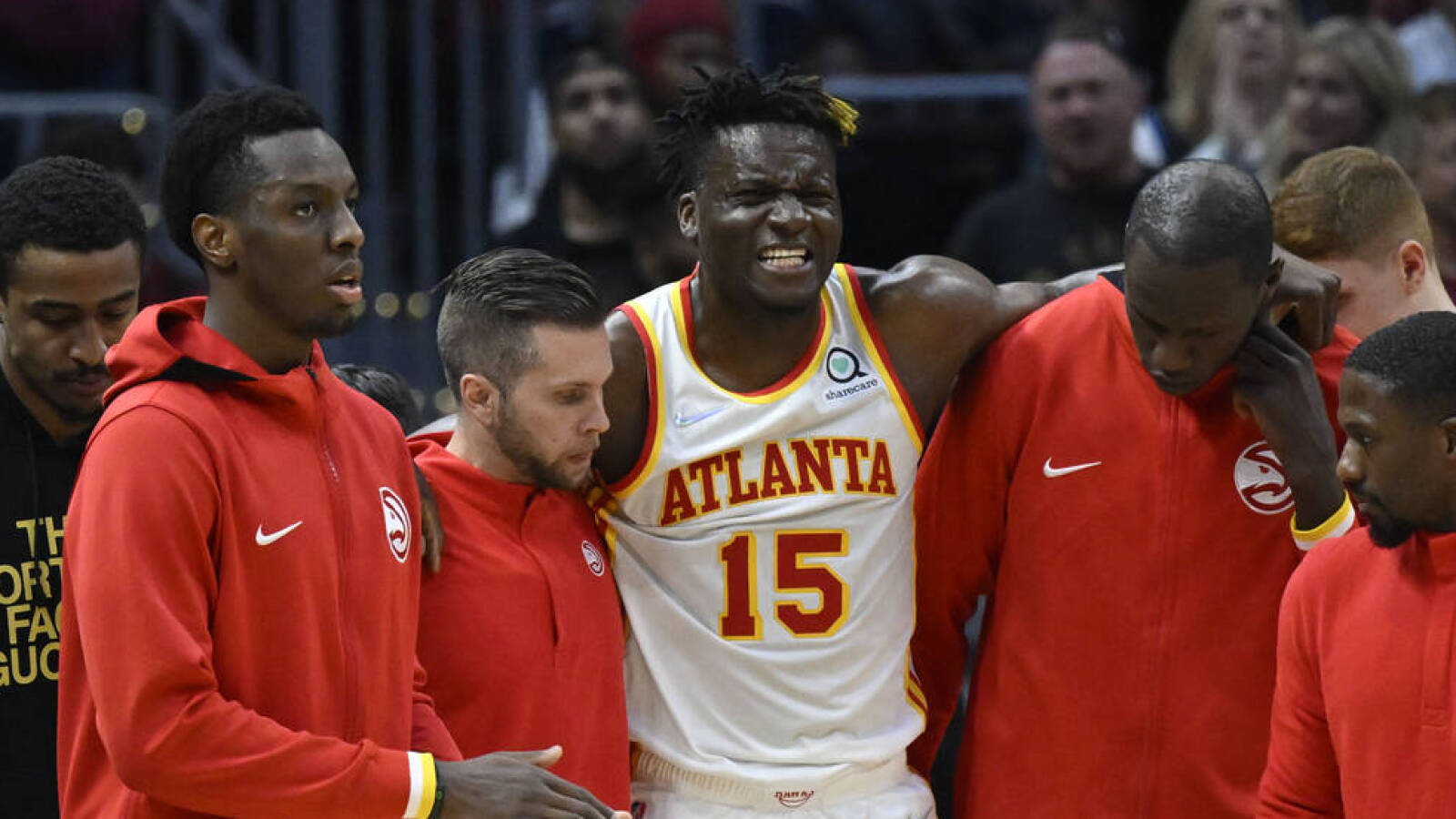 Hawks center Clint Capela suffers right knee injury