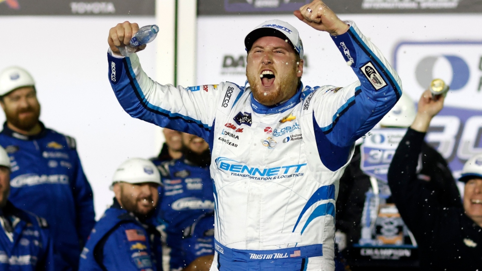 Denny Hamlin doesn’t think Austin Hill’s superspeedway success translates to Cup Series