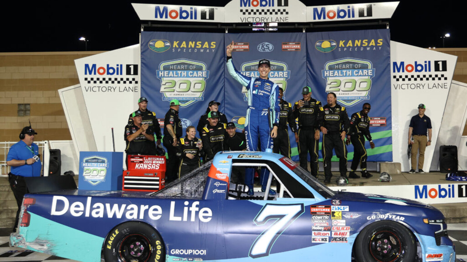Carson Hocevar Outclasses Truck Series Regulars to Win at Kansas