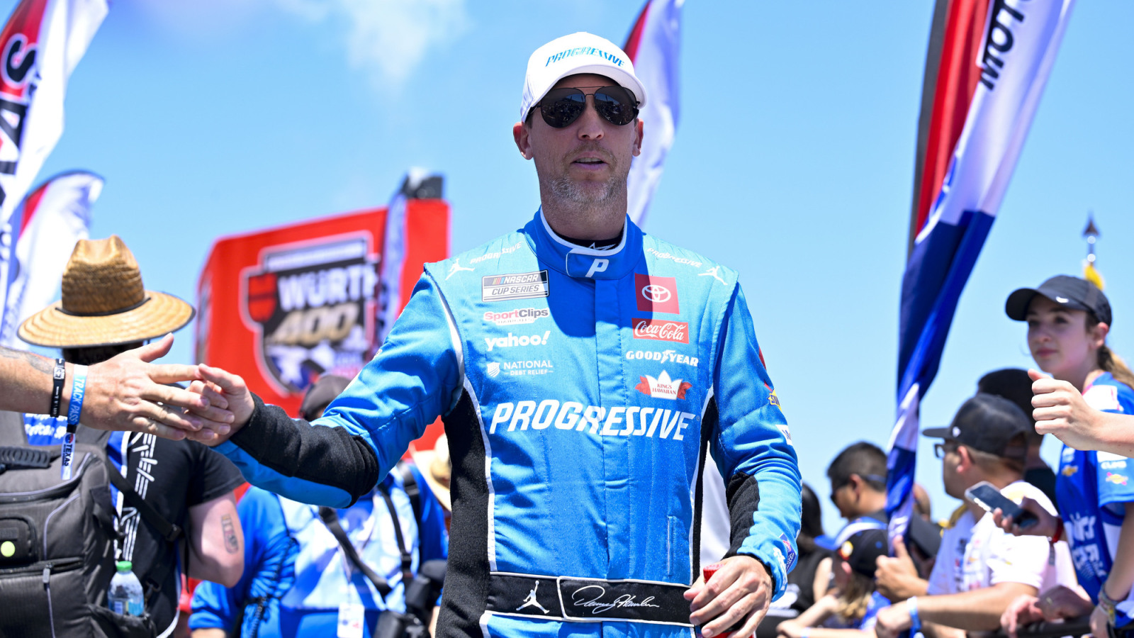 Denny Hamlin gives blunt take on controversial Promoter’s Caution, takes issue with Joey Logano