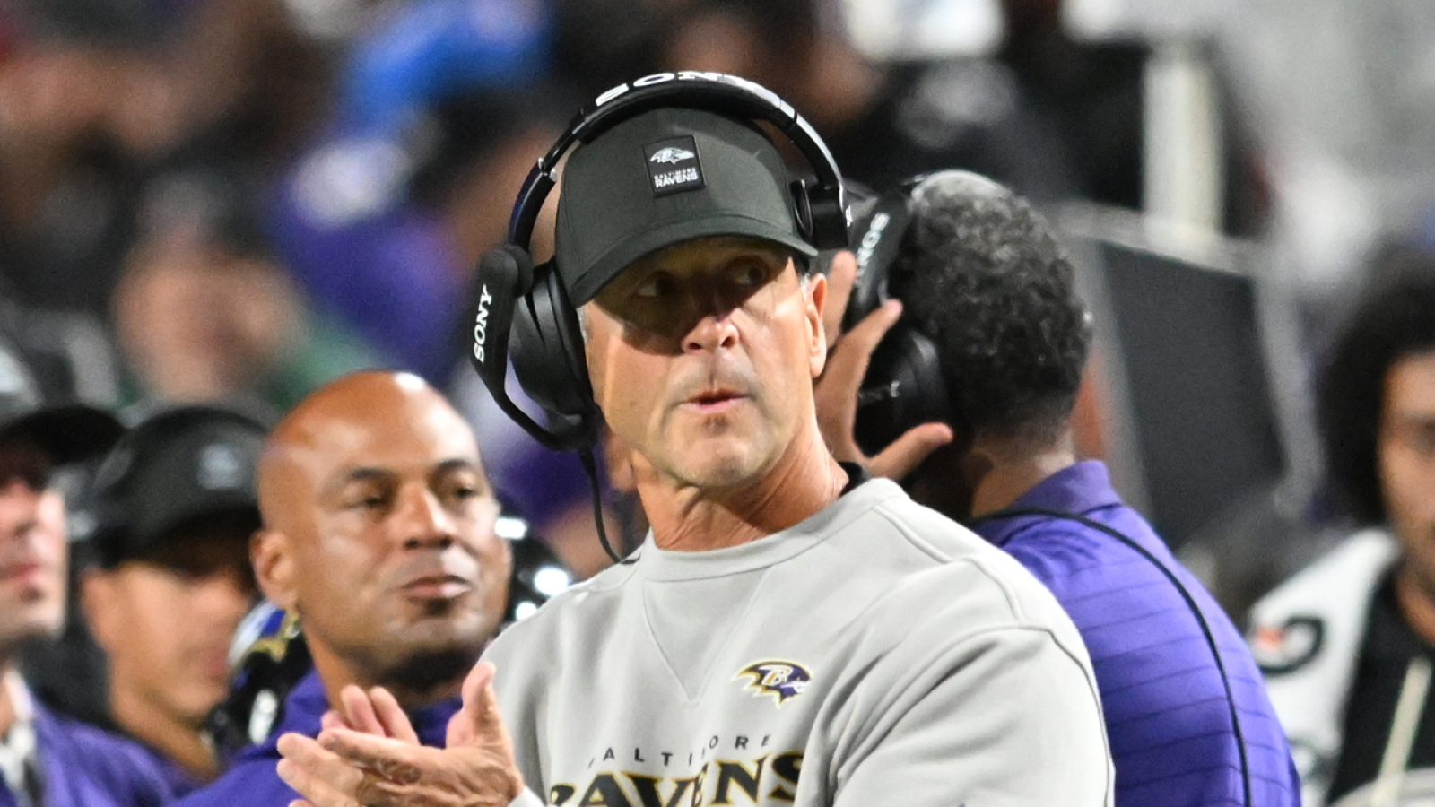John Harbaugh addresses Lamar Jackson shoving fan during Ravens' loss to Bills