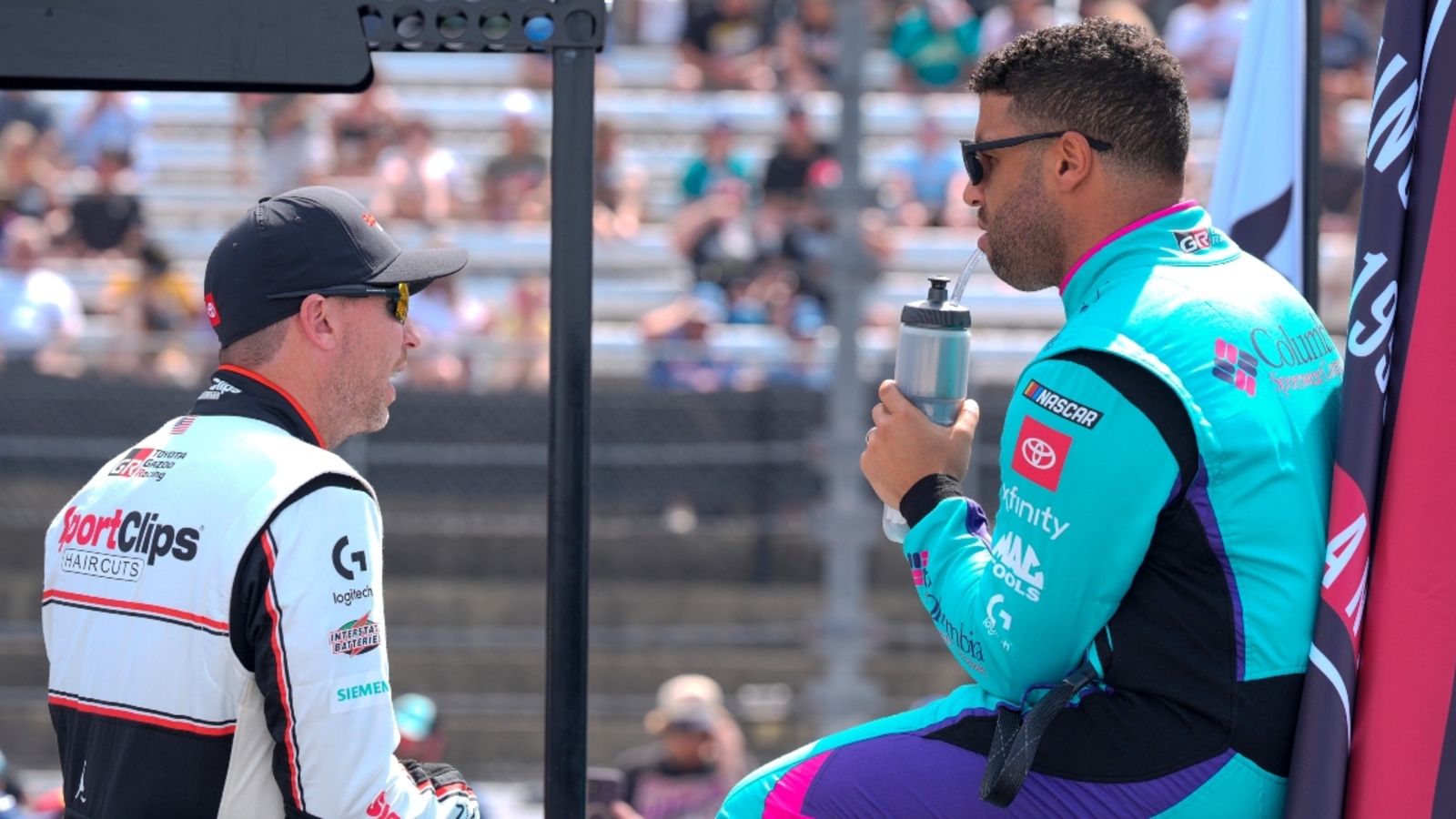 Denny Hamlin addresses prospect of fallout from Toyota, 23XI after Bubba Wallace Kansas battle