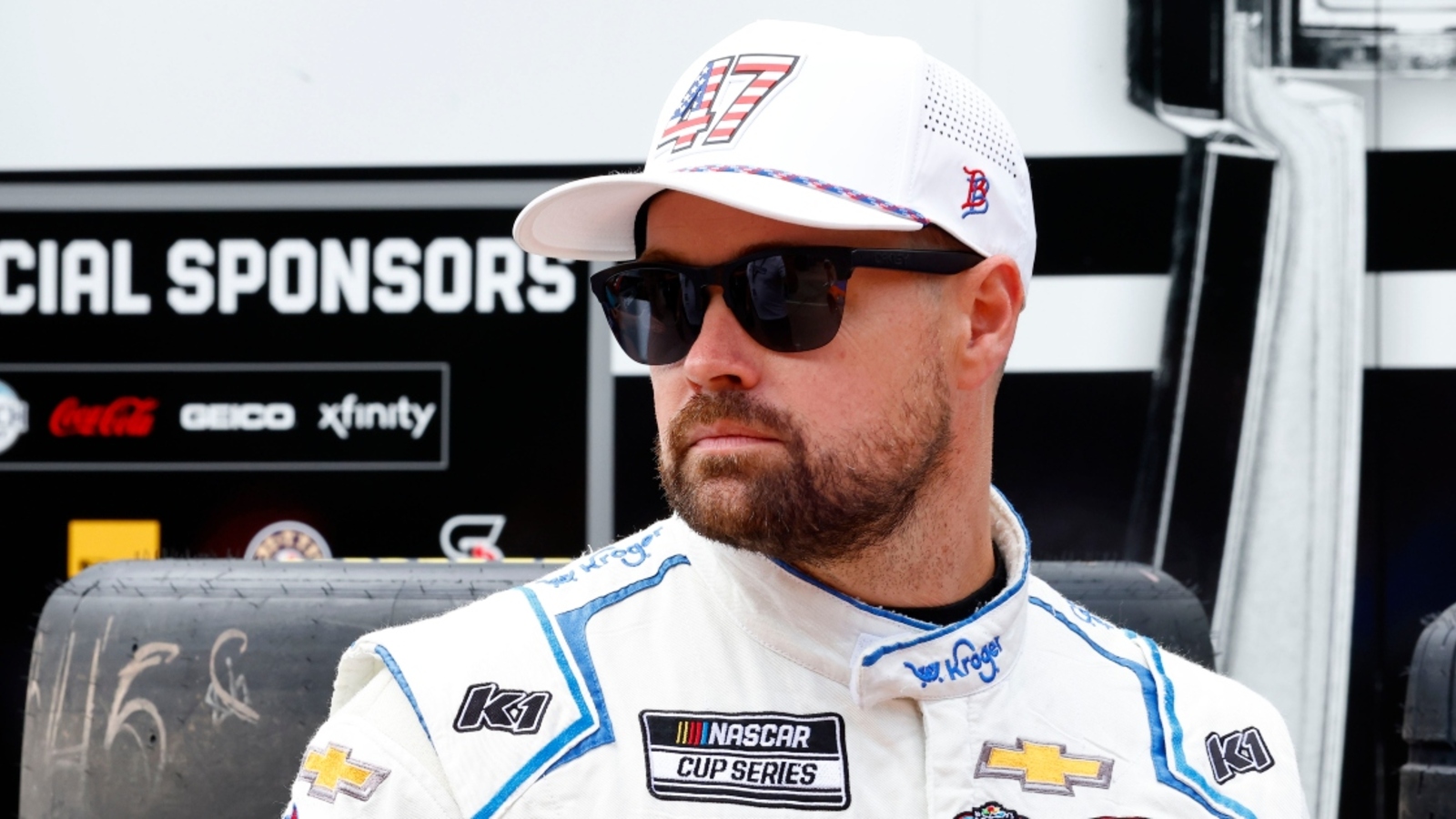 Ricky Stenhouse Jr. on parking in Kyle Busch pit box: ‘It was kind of spur of the moment’