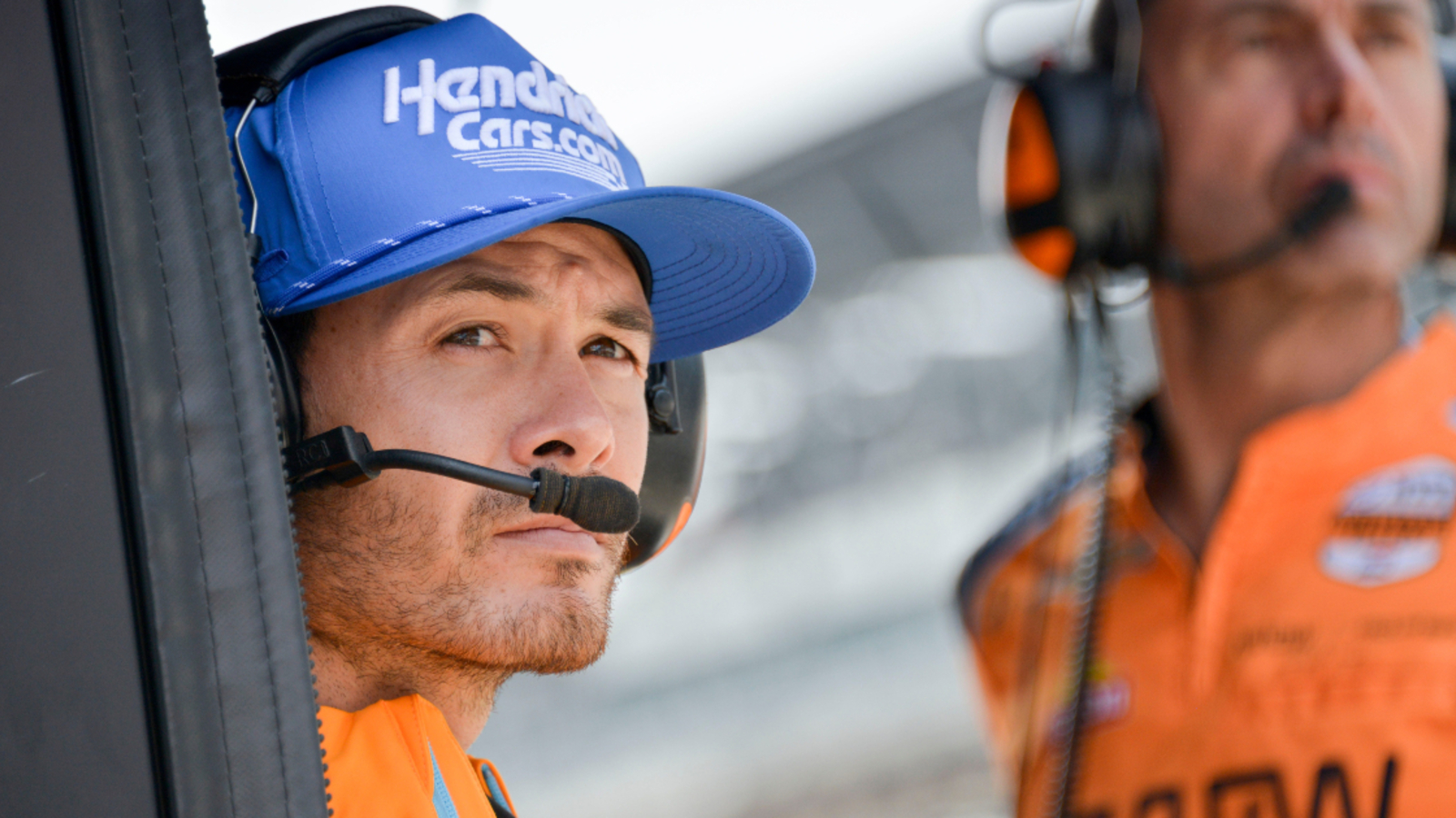 Kyle Larson drives on track for first time during Indy 500 rookie orientation