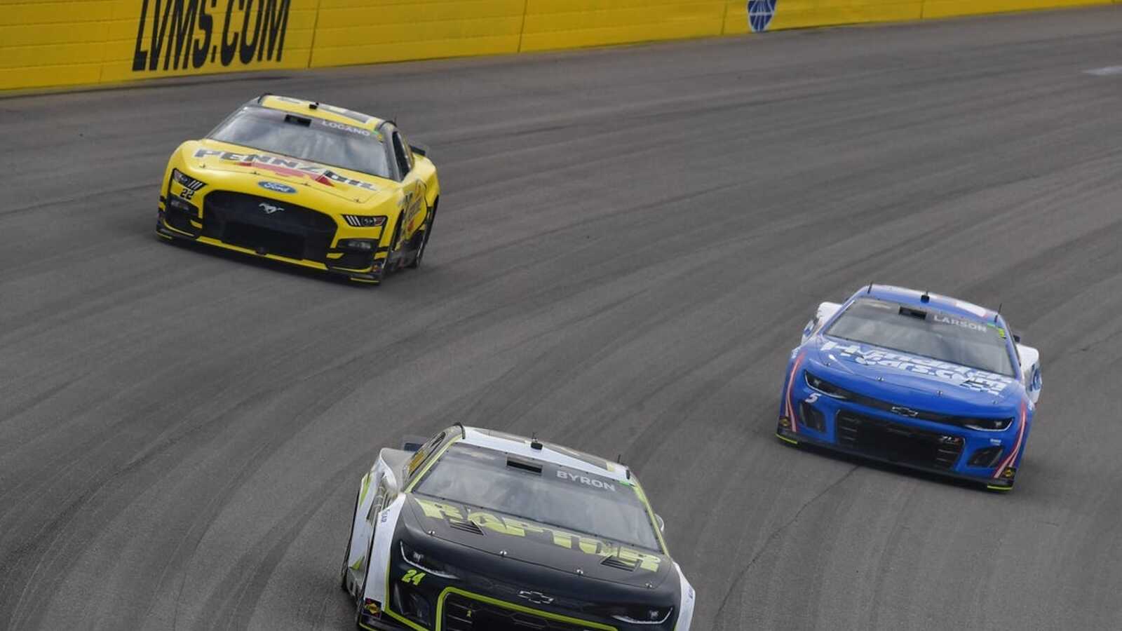 William Byron claims victory at Las Vegas; Hendrick sweeps top three
