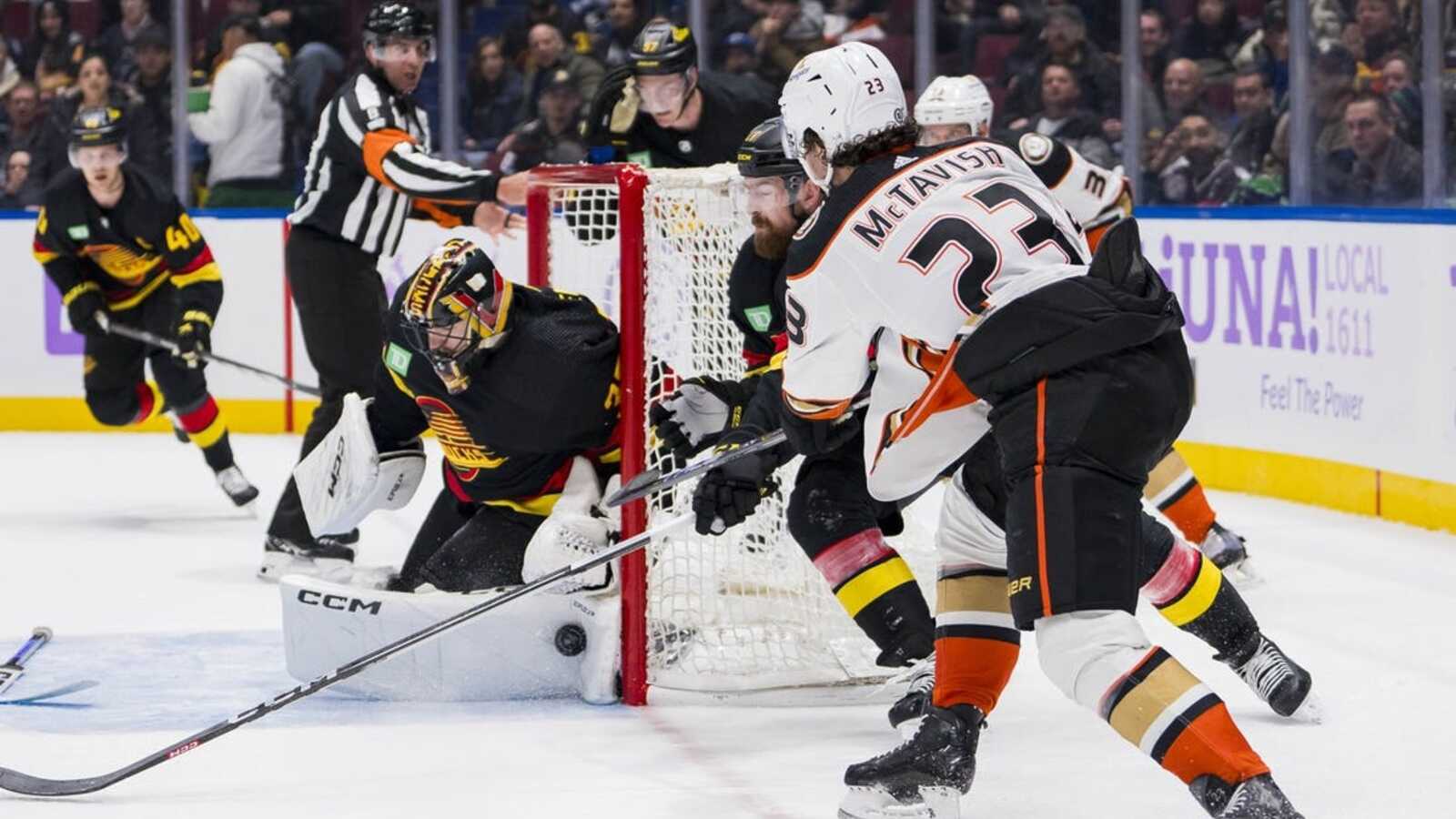 Ducks lug seven-game skid into matchup with Caps