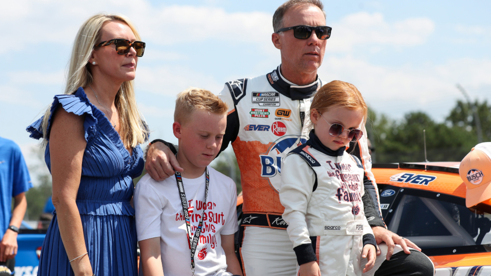 Kevin Harvick gets custom helmet for Michigan designed by both of his kids
