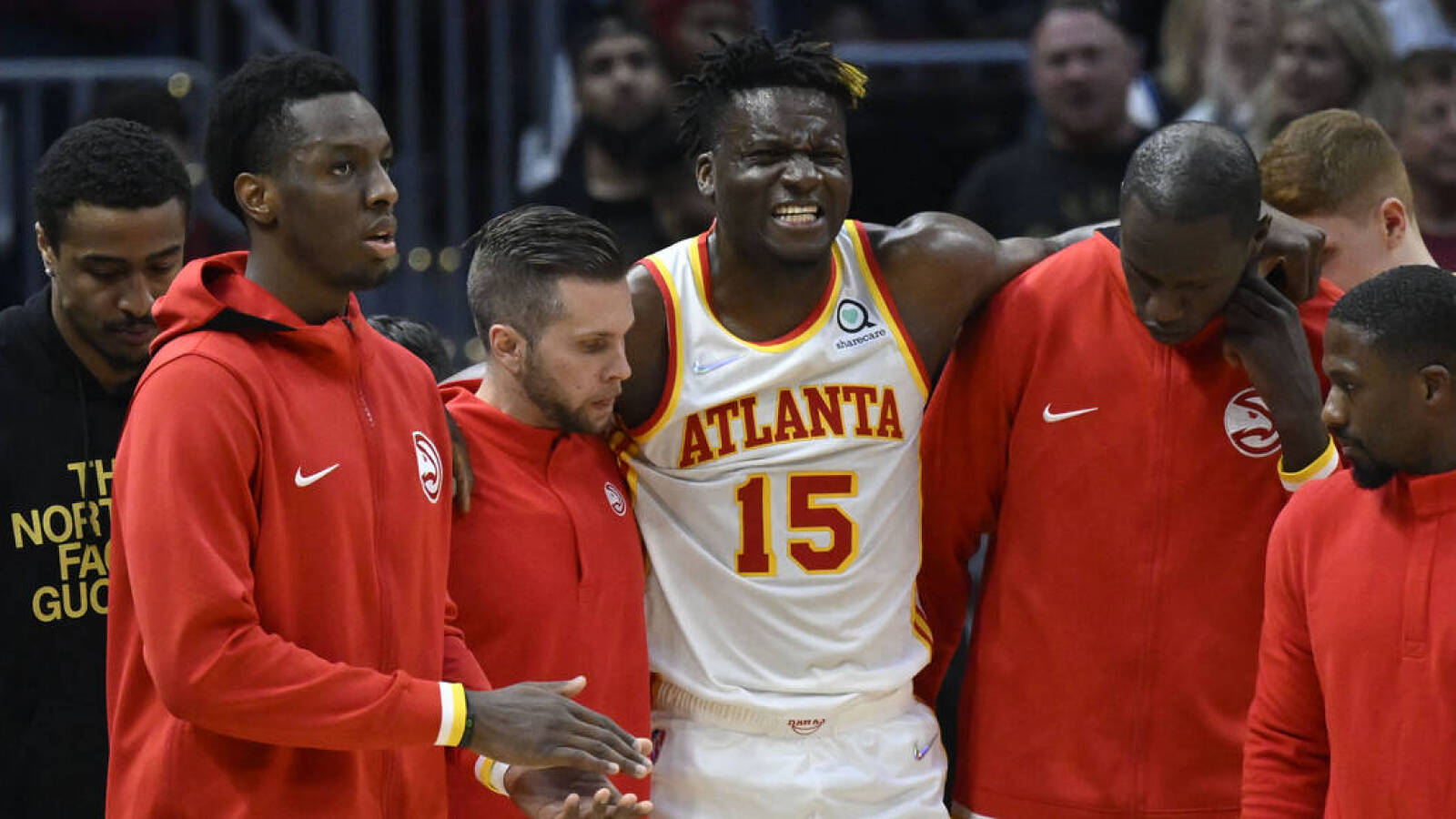 Hawks' Clint Capela could miss entire series vs. Heat due to knee injury
