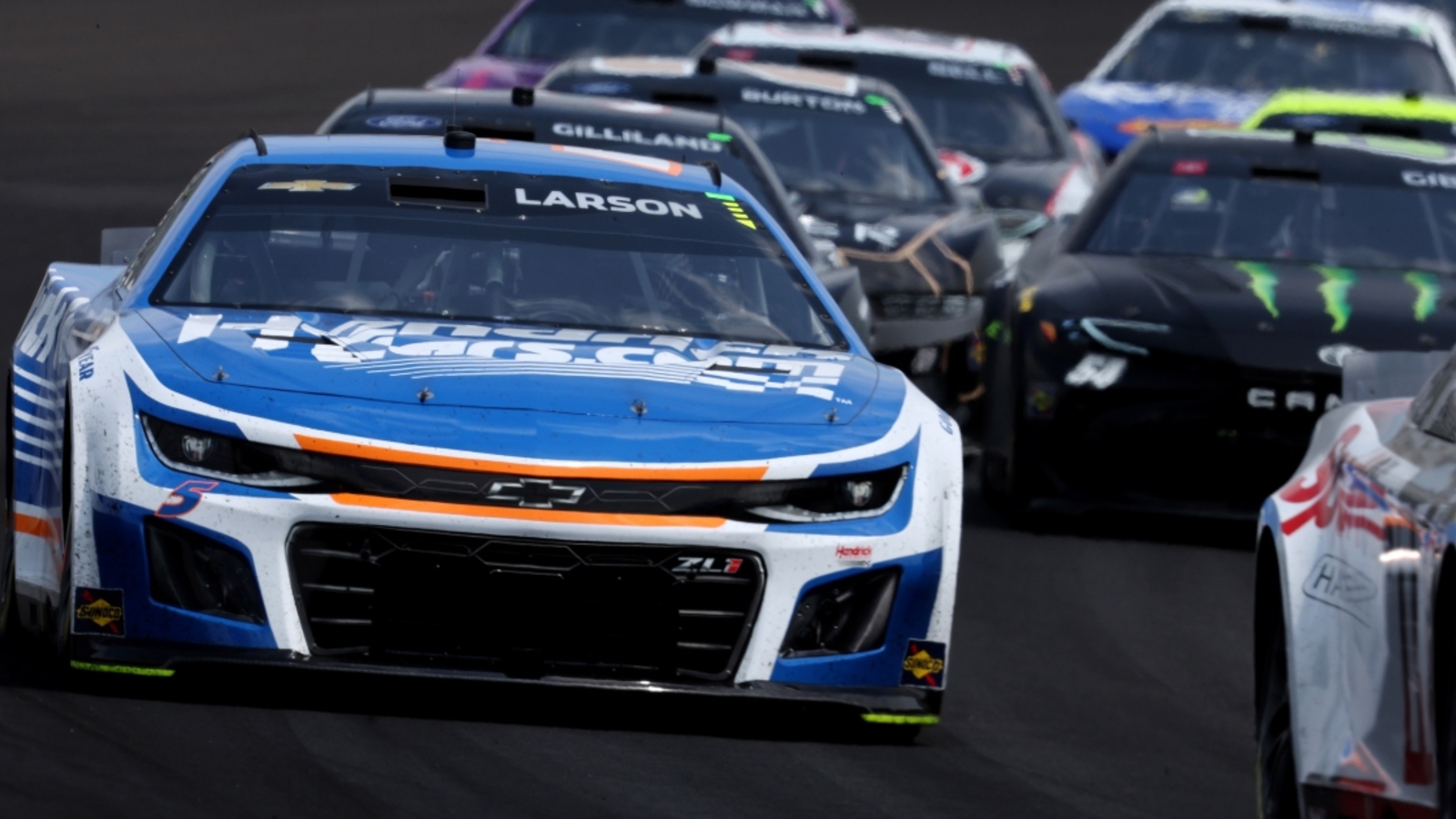 Kyle Larson crew chief Cliff Daniels explains decision of final restart choose lane behind Brad Keselowski