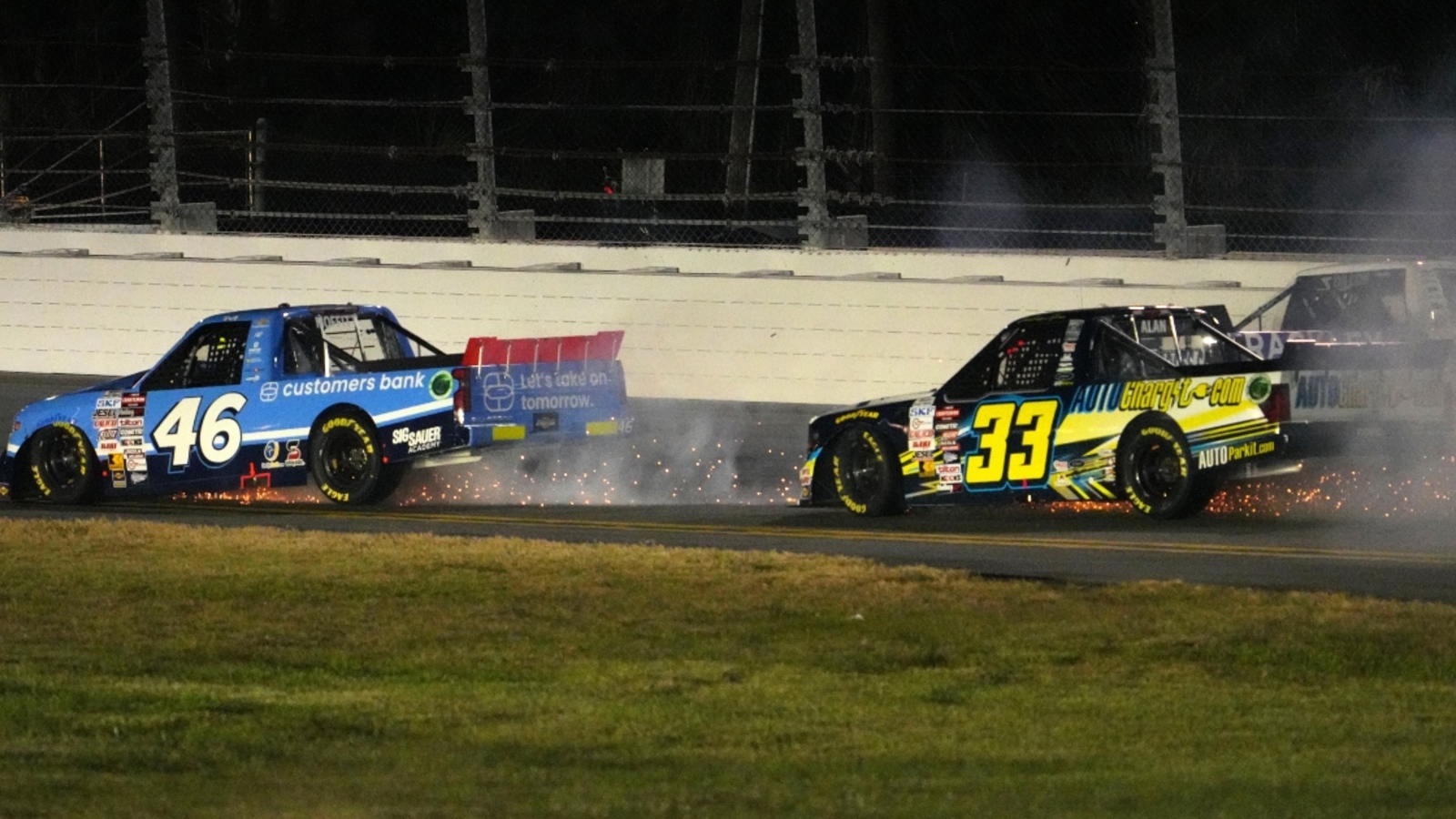 Thad Moffitt, Ty Dillon wrecked out of NextEra Energy 250 after just six laps