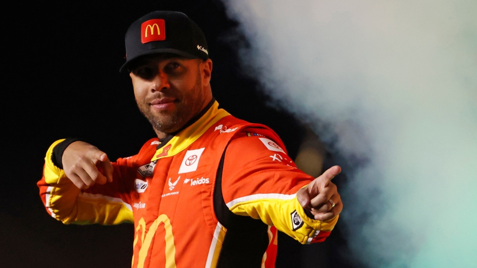 Bubba Wallace emotional after Brickyard 400 win, celebrates with family at the bricks