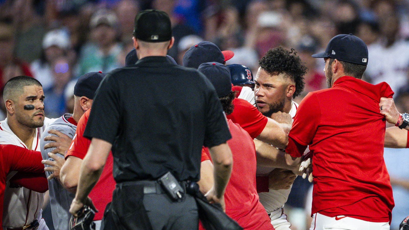 Cade Cavalli, Willson Contreras among four suspended for Red Sox-Nationals brawl