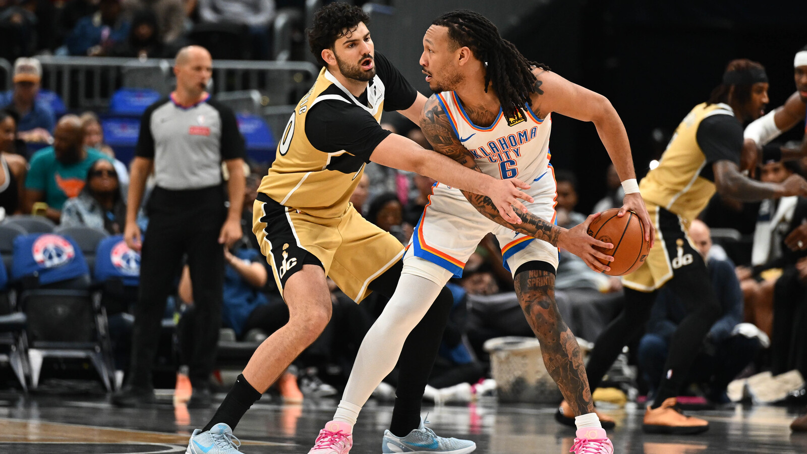 Four Players Ejected In Thunder-Wizards Scuffle