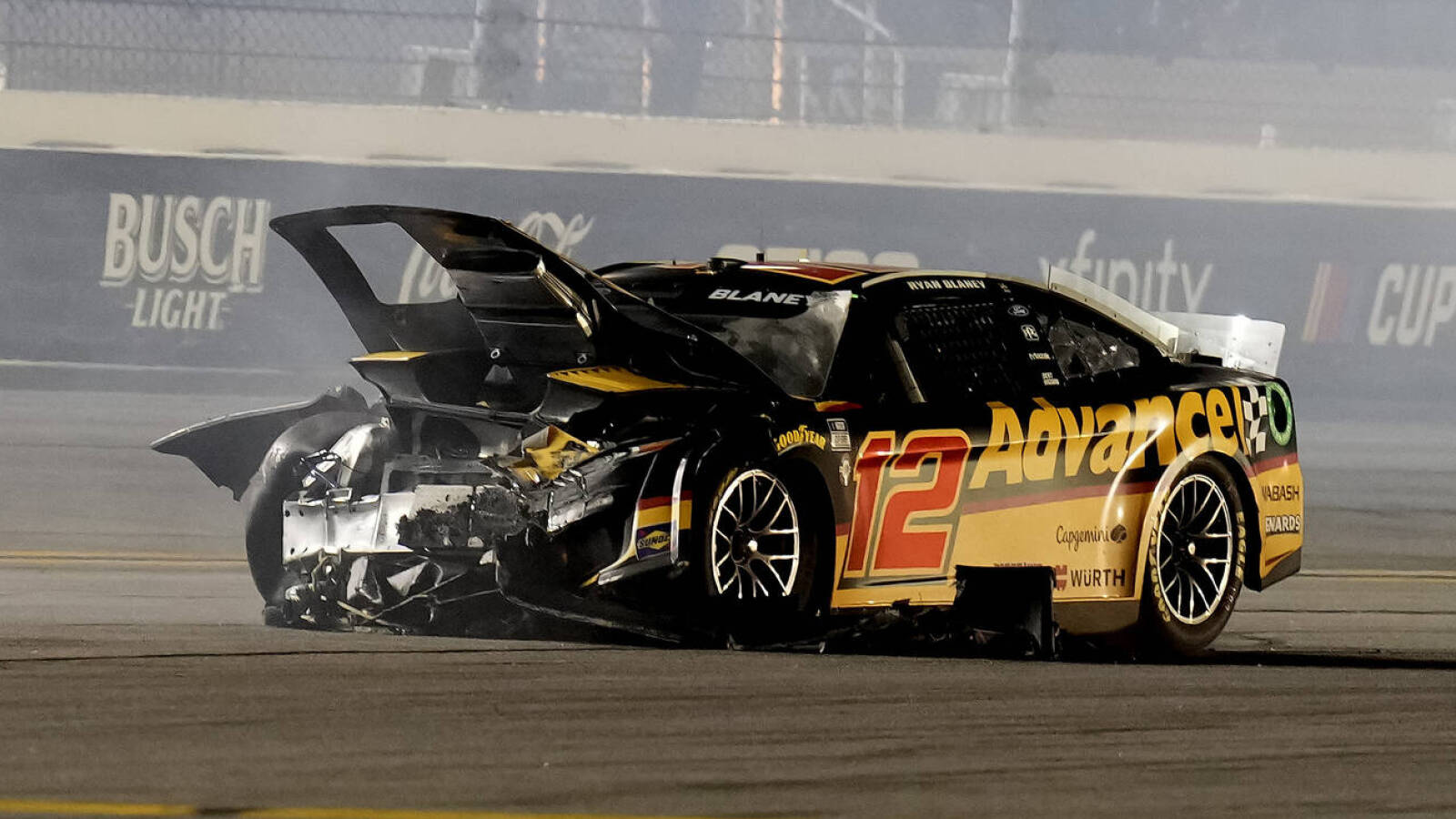 Ryan Blaney's Daytona crash eerily similar to Dale Earnhardt's 22 years ago