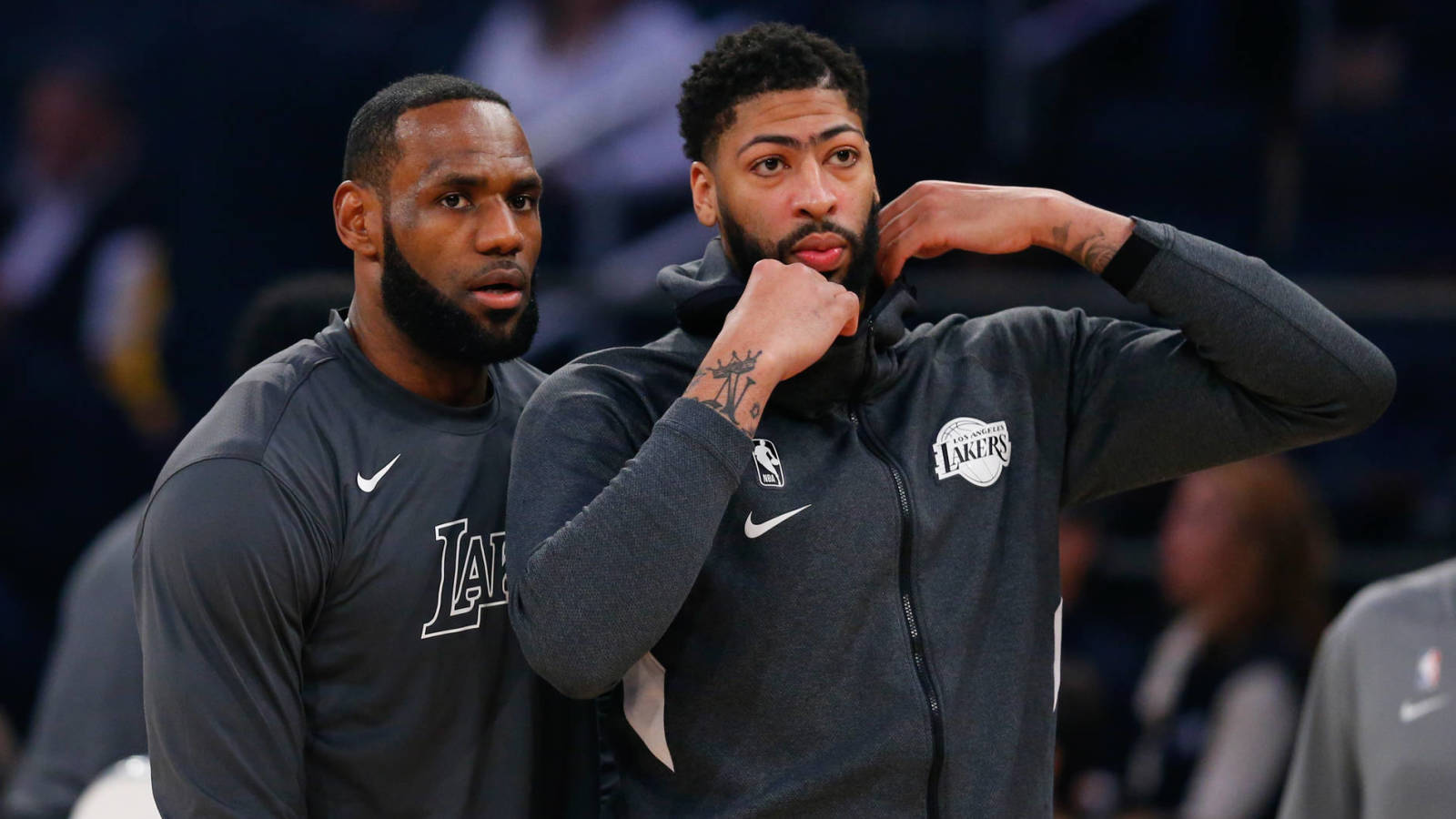 Anthony Davis Jokingly Loses Patience With Lingering Lebron James