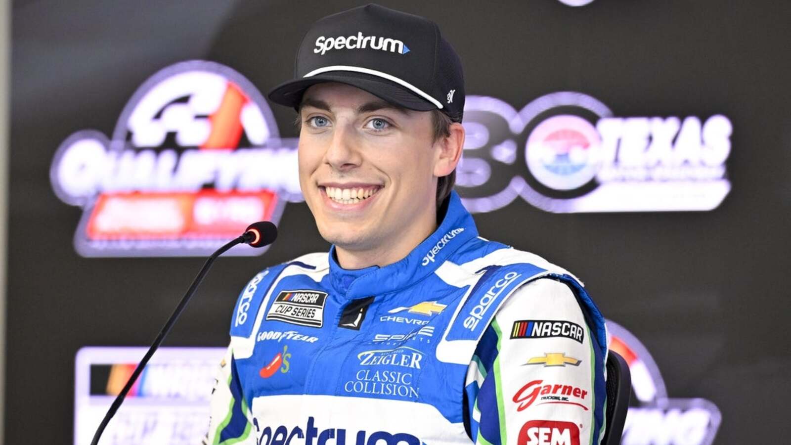 Carson Hocevar rides the wave to NASCAR Cup pole at Texas
