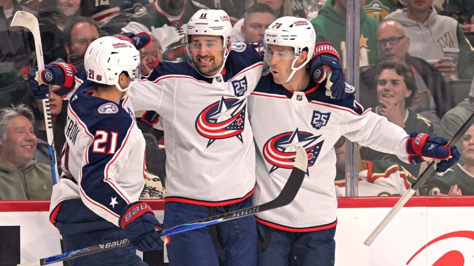 Blue Jackets F Miles Wood to miss at least a week after high stick to face