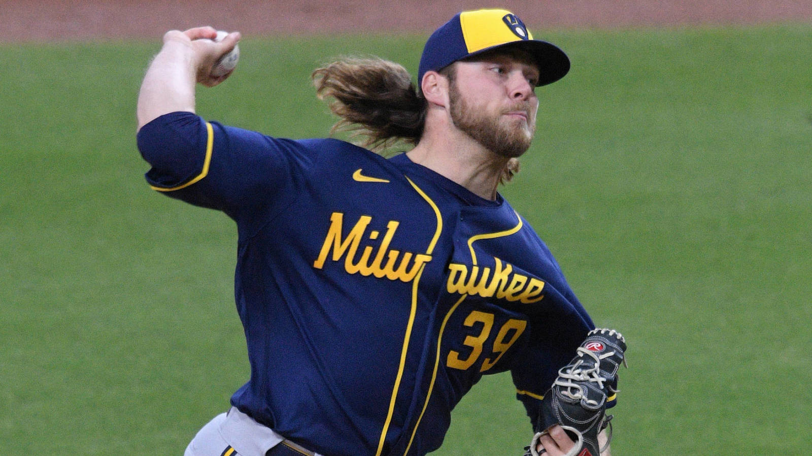 Brewers' Corbin Burnes sets record for most strikeouts before walking a batter to start season