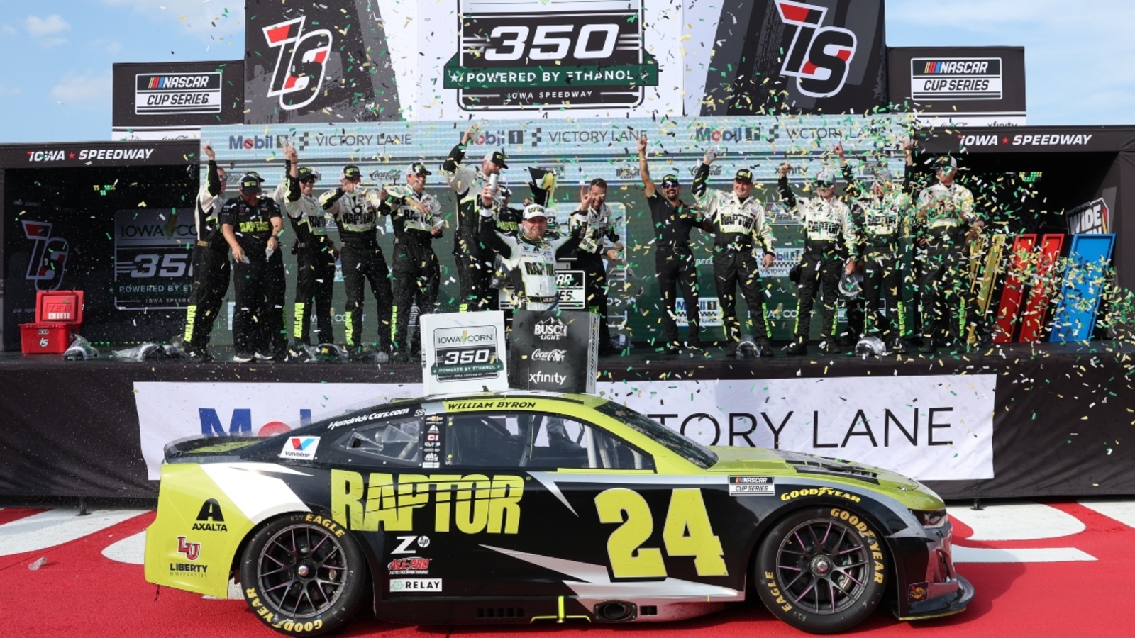 William Byron reveals reality of fuel situation after saving win at Iowa