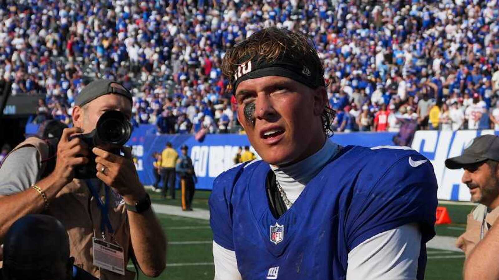 Giants QB Jaxson Dart is eager to show Saints what they missed out on