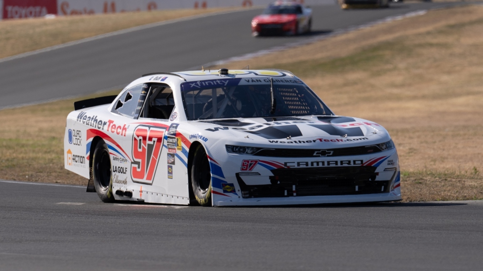 Denny Hamlin: Shane van Gisbergen ‘clearly gives no f**ks’ doing burnout right behind Austin Hill