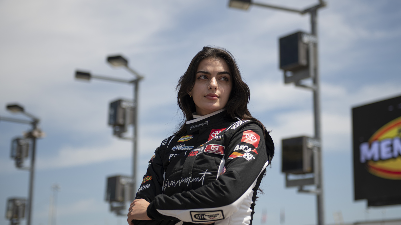 Toni Breidinger No. 5 truck bursts into flames during Watkins Glen Truck Series race