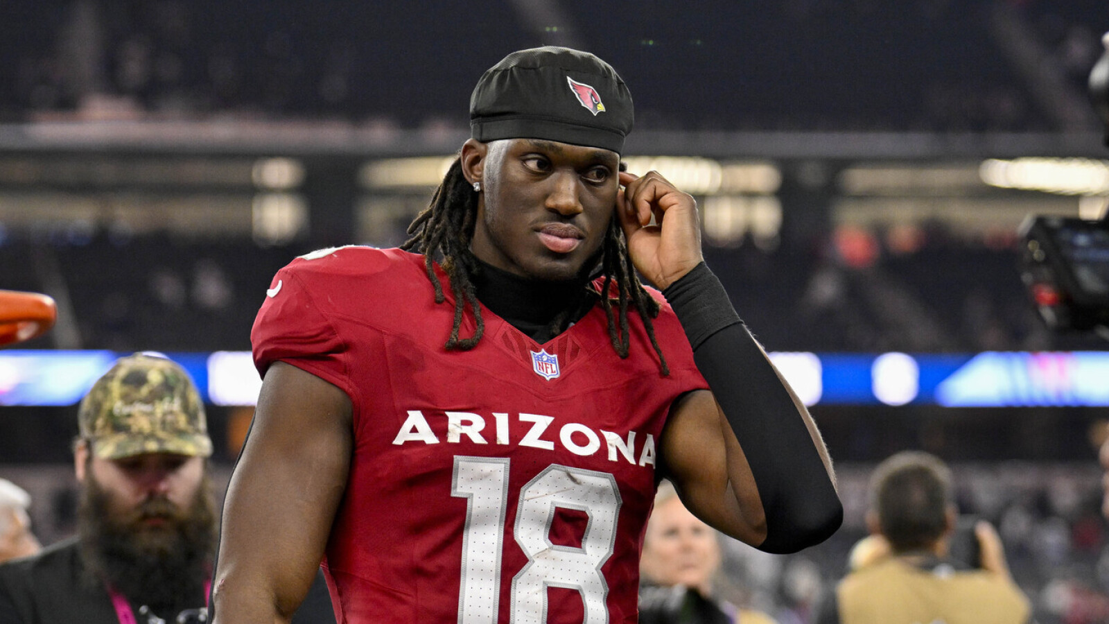 Cardinals' Marvin Harrison Jr. seems unhappy about Jacoby Brissett contract saga