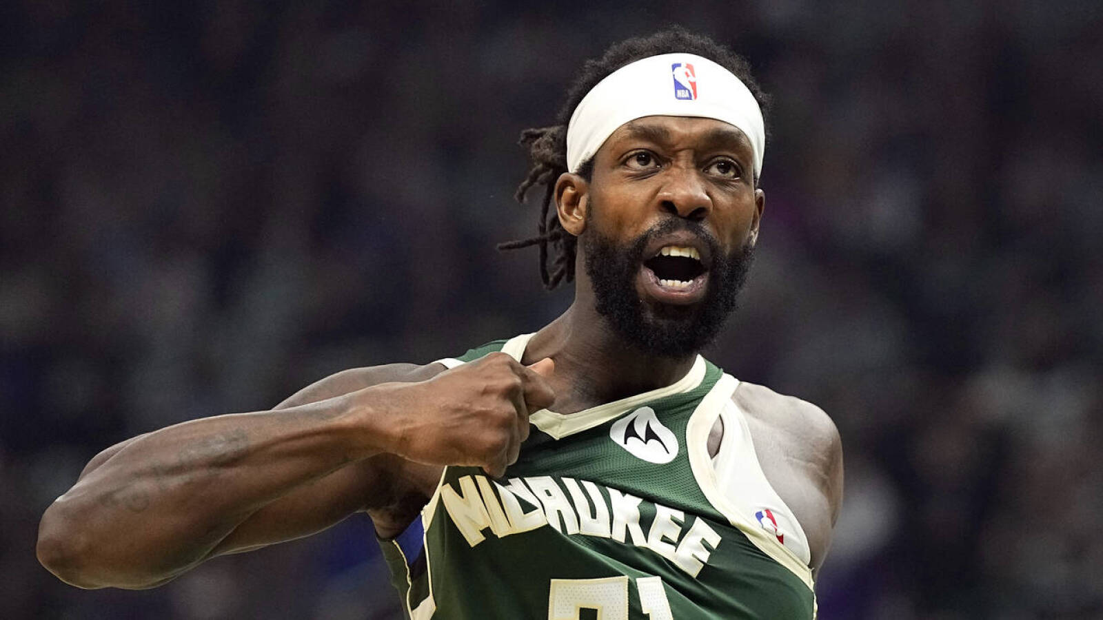 Watch: Bucks' Patrick Beverley throws basketball at Pacers fan