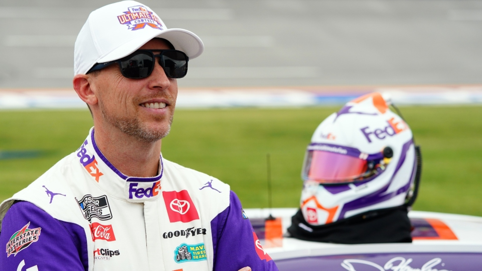 Denny Hamlin stands up for scoring pylons at race tracks: ‘It’s important for race fans’