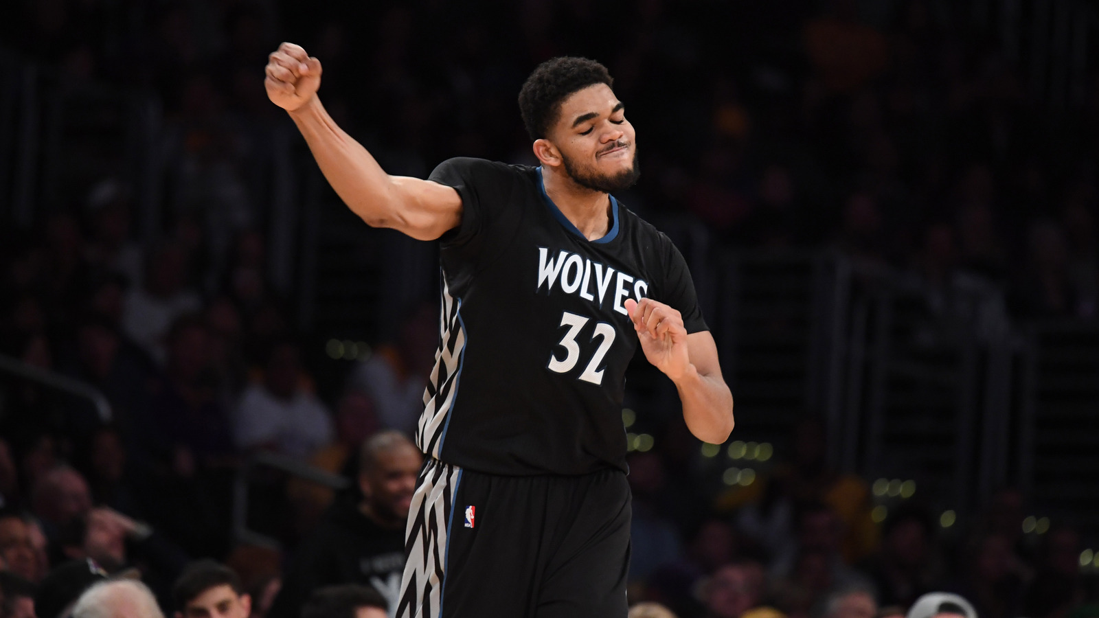 black karl anthony towns jersey