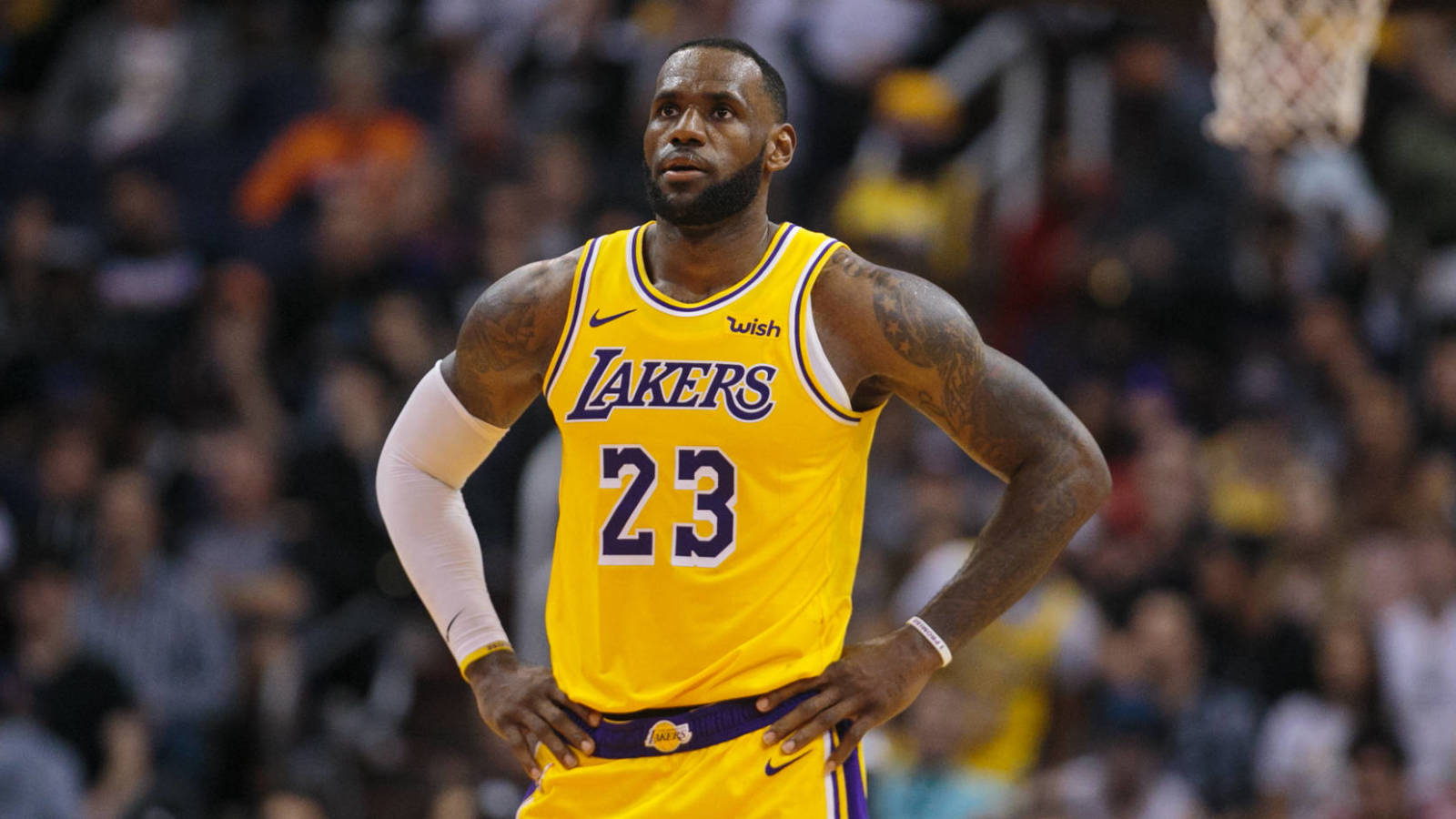 lebron rolls ball