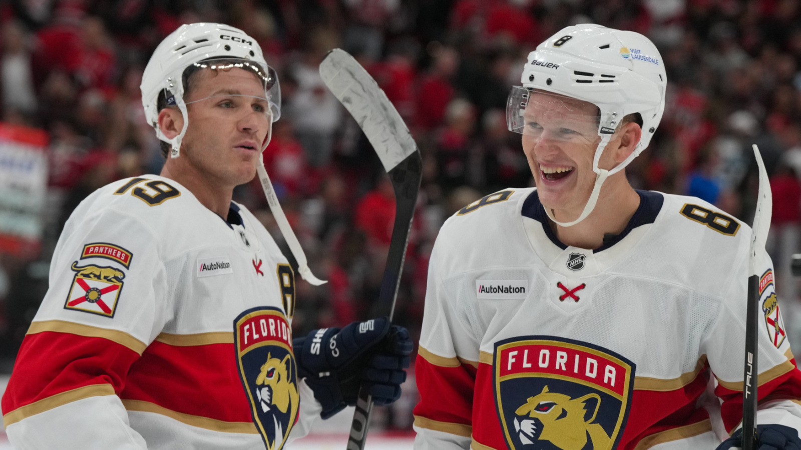 Brady Tkachuk scores natural hat trick as Panthers rout Blue Jackets 7-3